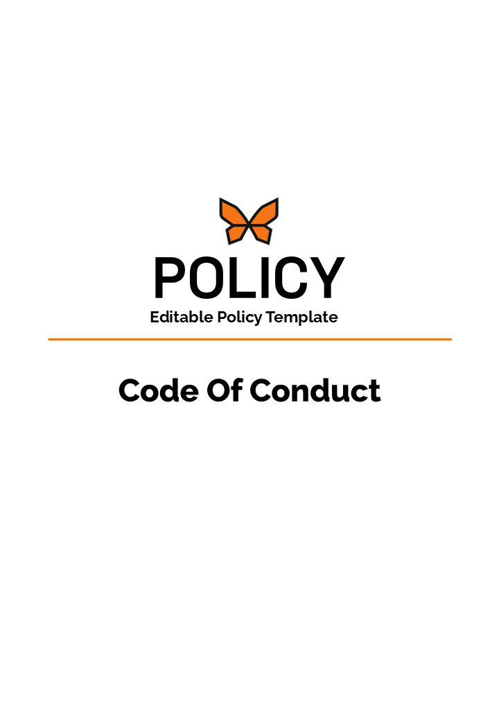 Code of Conduct Policy : Editable (PPT)