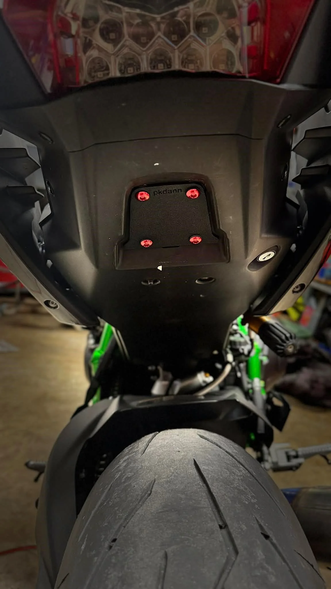 Fender Block Off Plate, Kawasaki Ninja H2 - Plastic