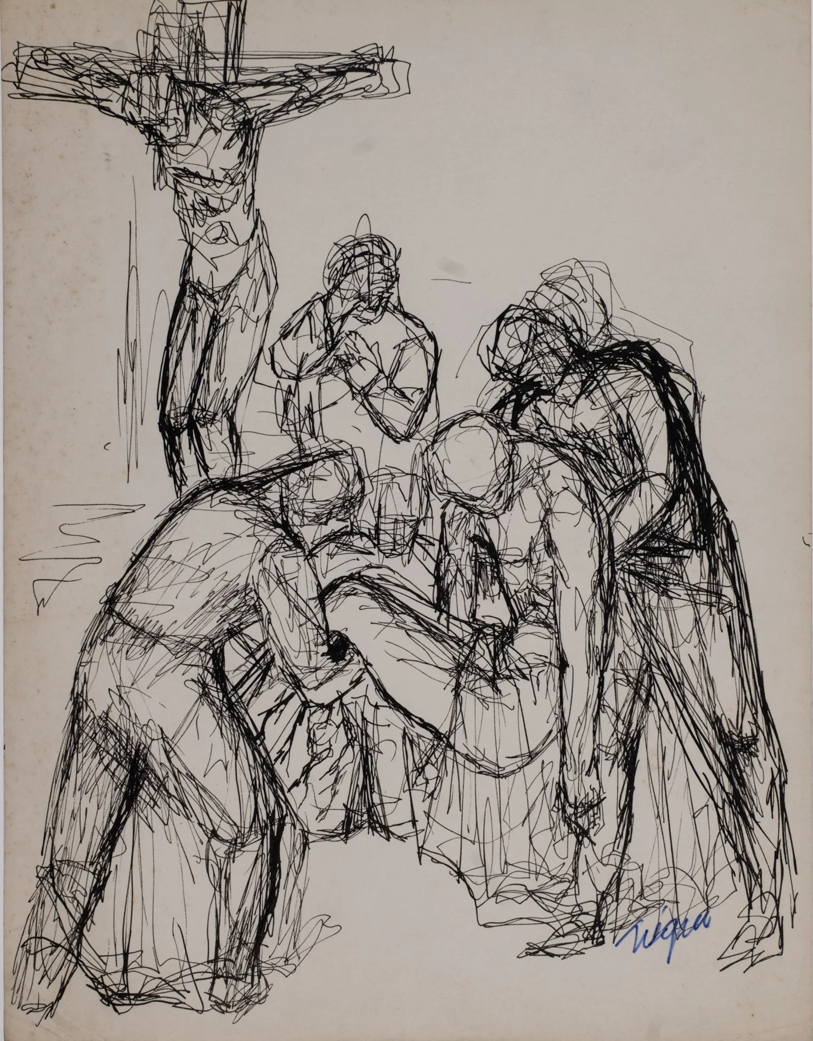 Pen & Ink_288_Biblical Realism_The Lowering_s.jpg