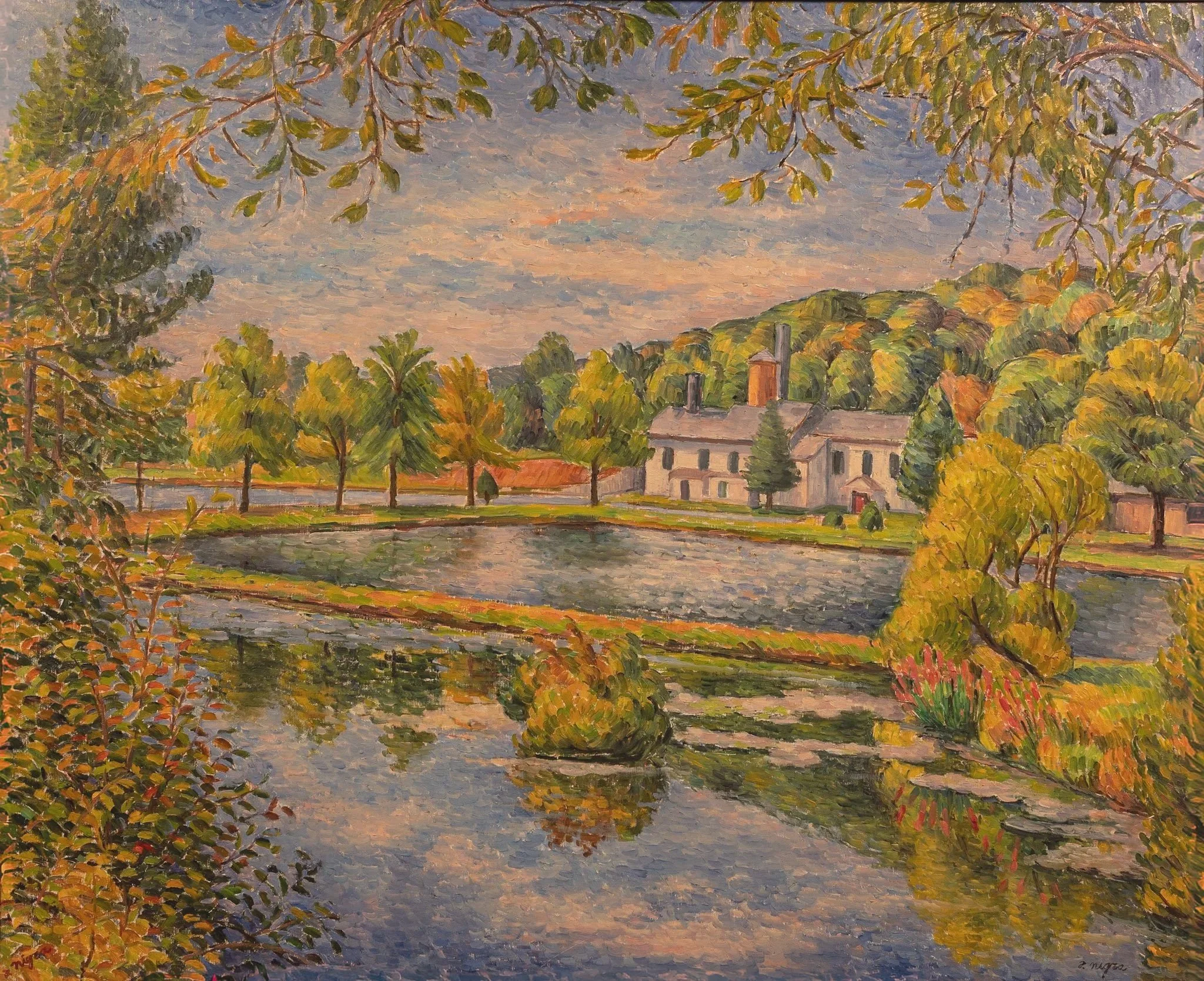 Orange and Rockland, Monroe, New York, 27 1/2 × 33 1/2 in., oil on board.