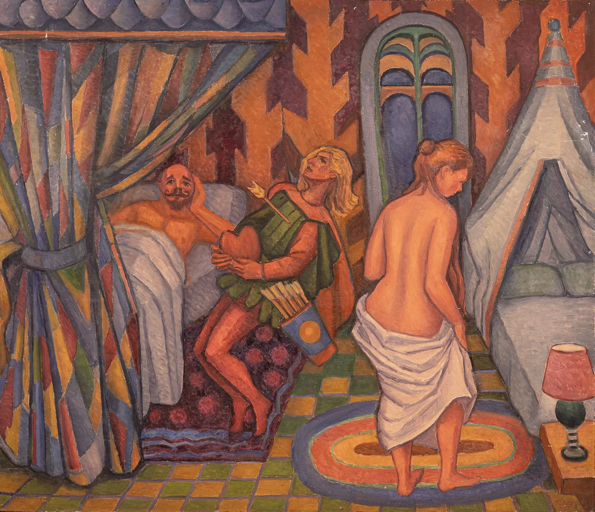 Allegory of Desire, 28 × 24 in., oil on board.