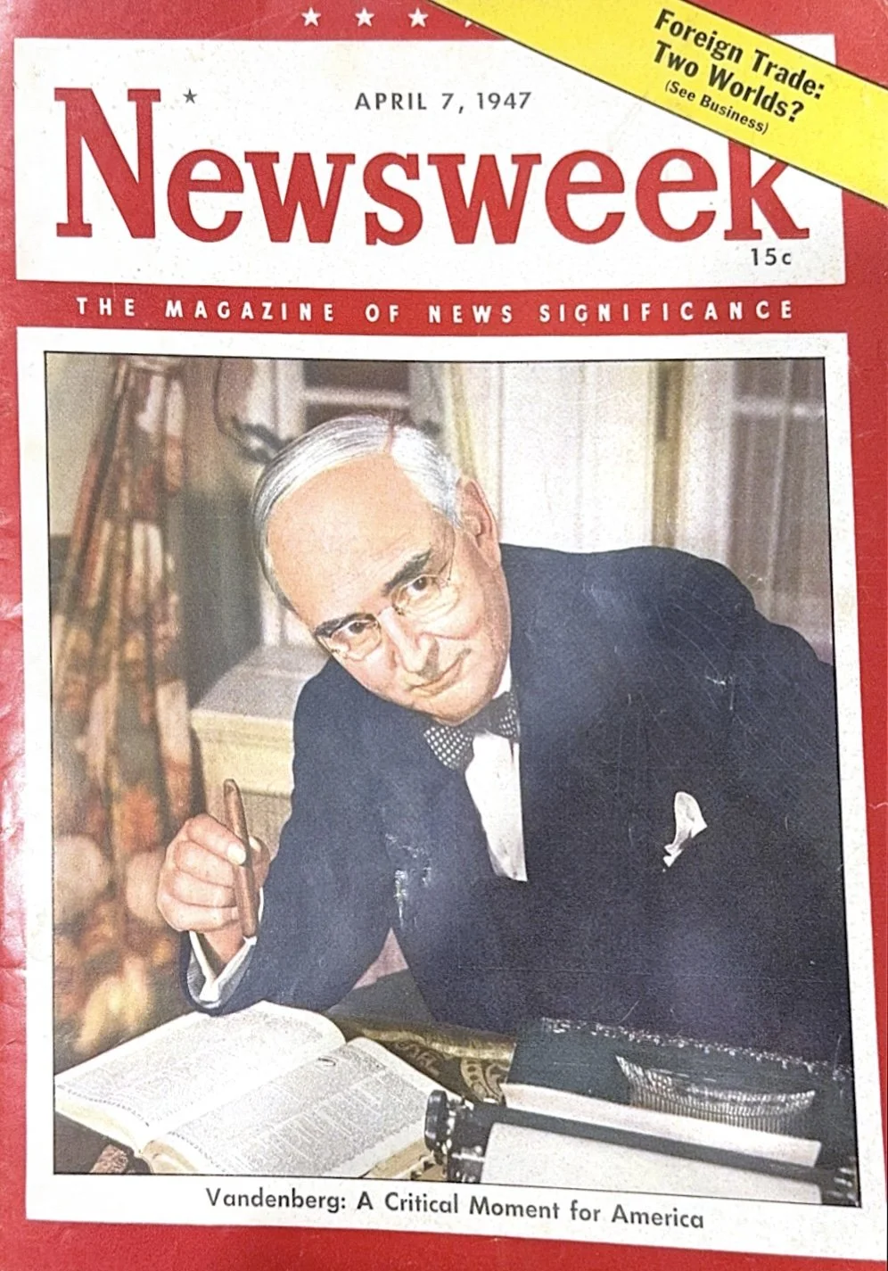April 1947 - Cover - 
Following the March feature, Newsweek published letters from readers responding to Nigra’s work. Several letters commented on the clarity, accessibility, and modern relevance of his religious imagery.