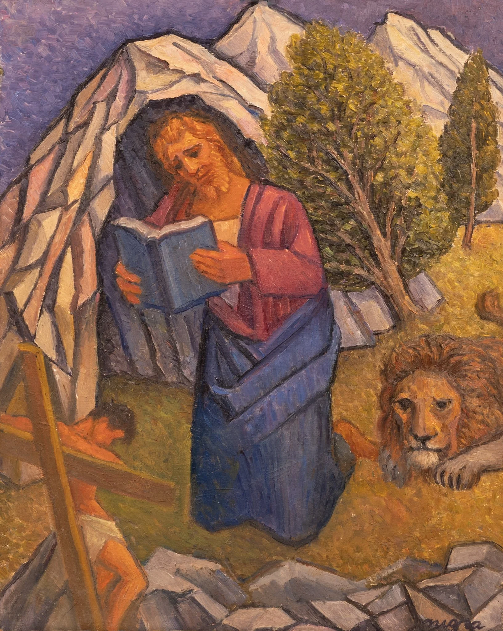 Daniel, 18.25 × 14.25 in., oil on board.