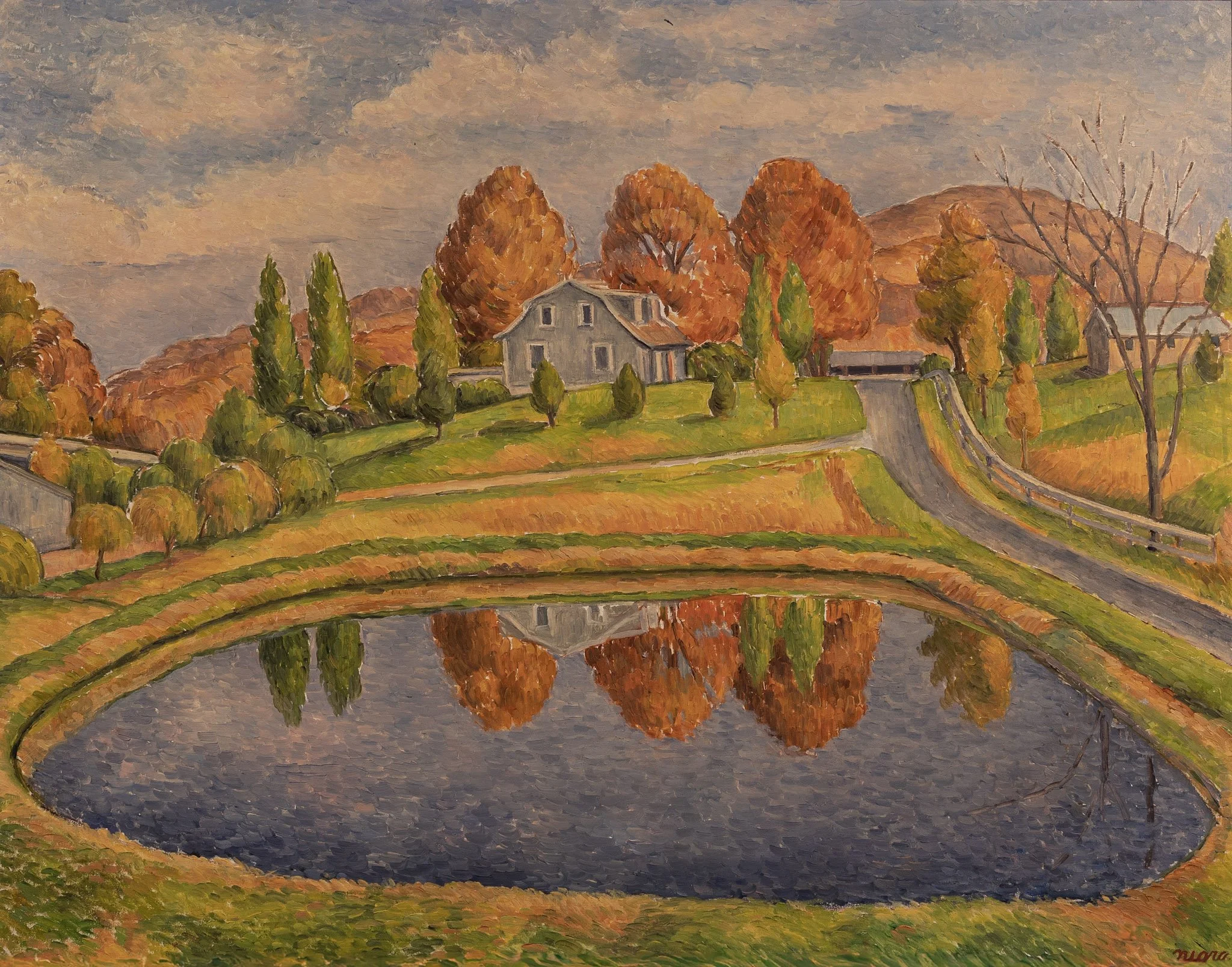 Reflection, 24.75 × 31.5 in., oil on board.