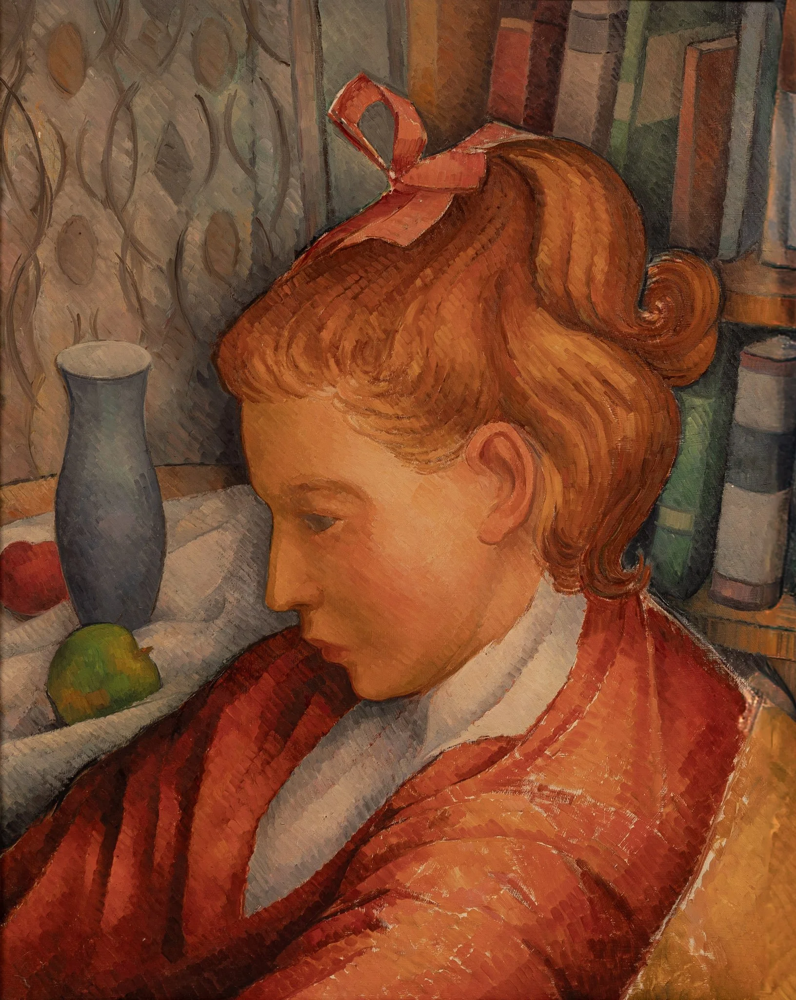 Portrait of Frank's Daughter, c. 1960, 19 × 16 in., oil on canvas.