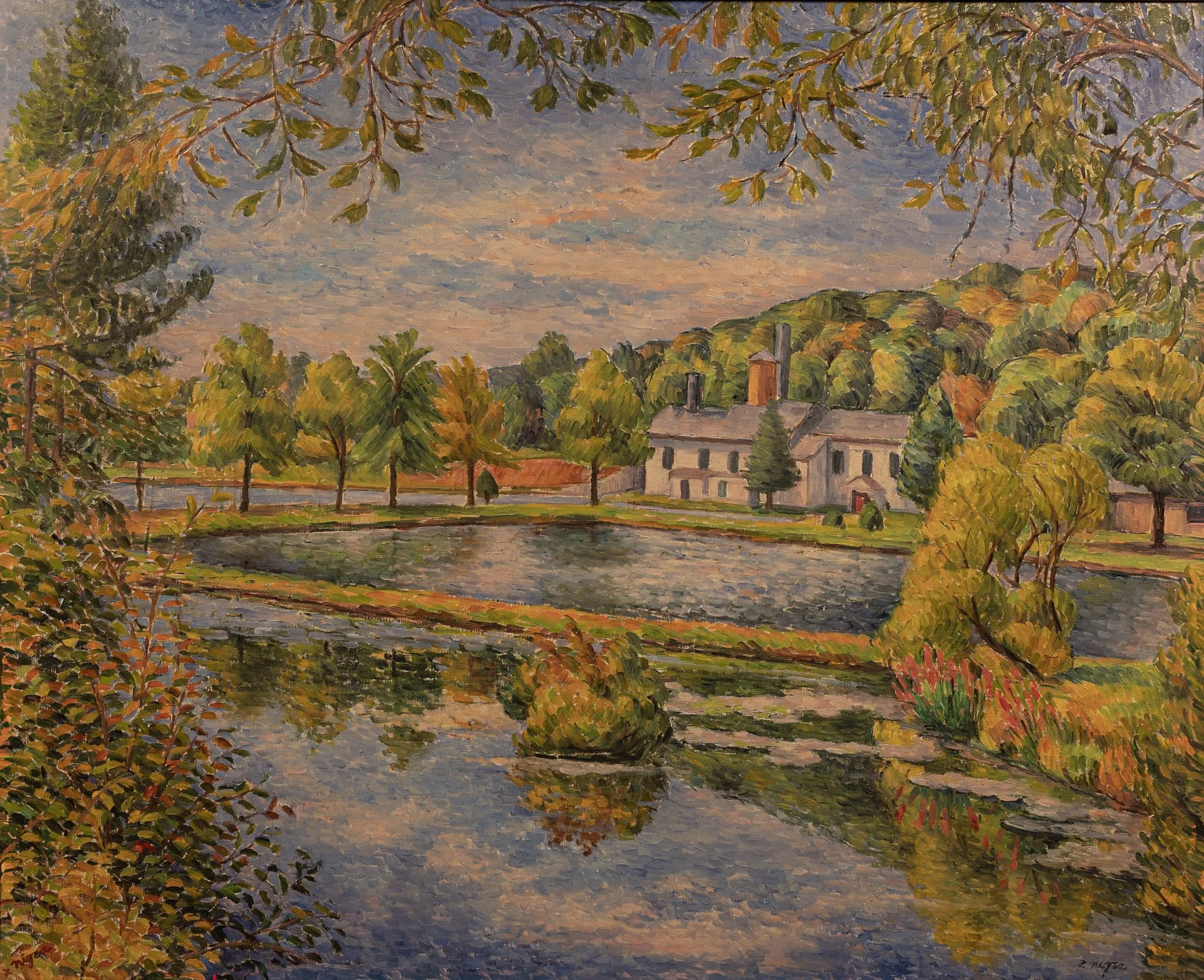 Orange and Rockland, 27.5 × 33.5 in., oil on board.