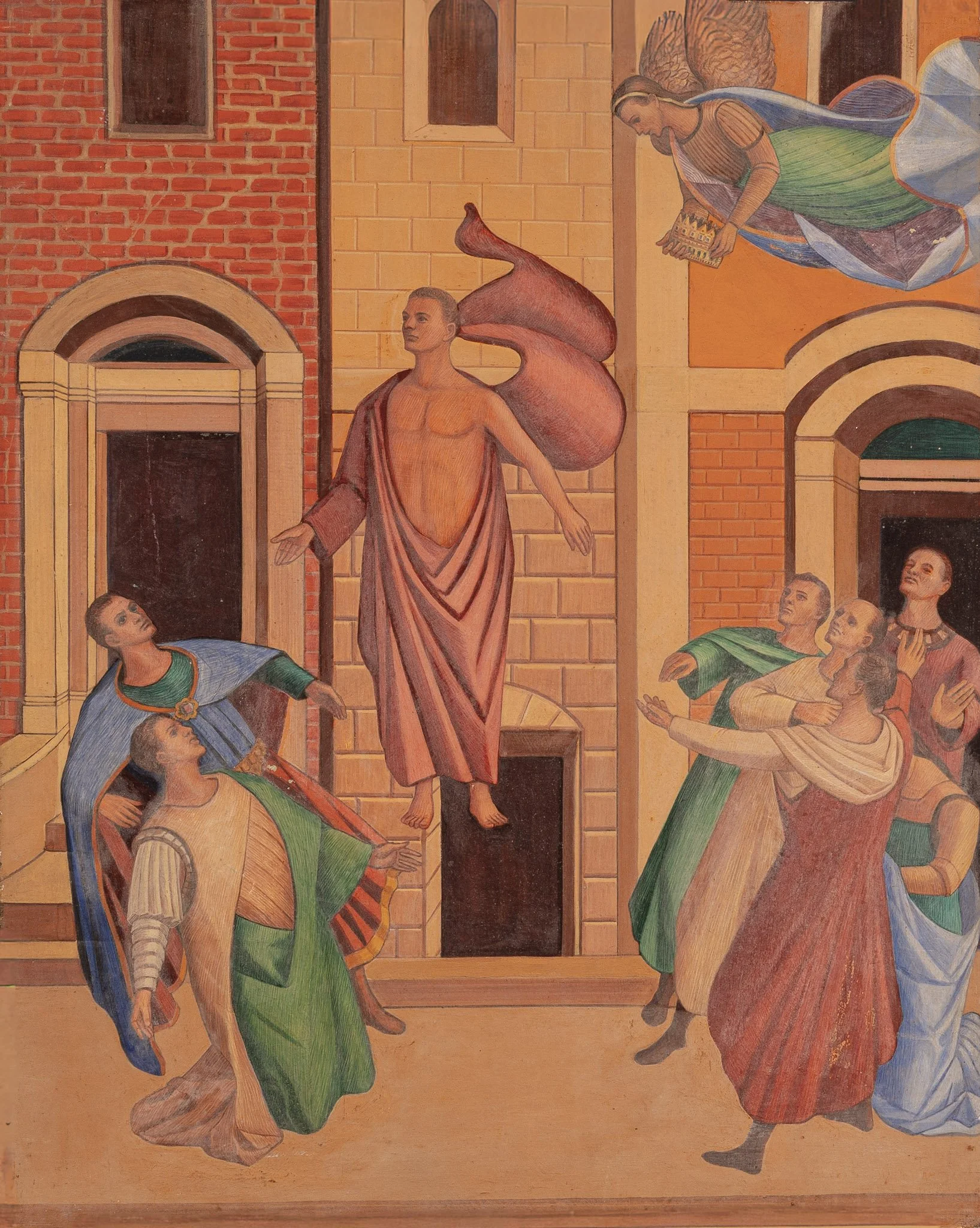 Ascension, 20 × 16 in., oil on board.