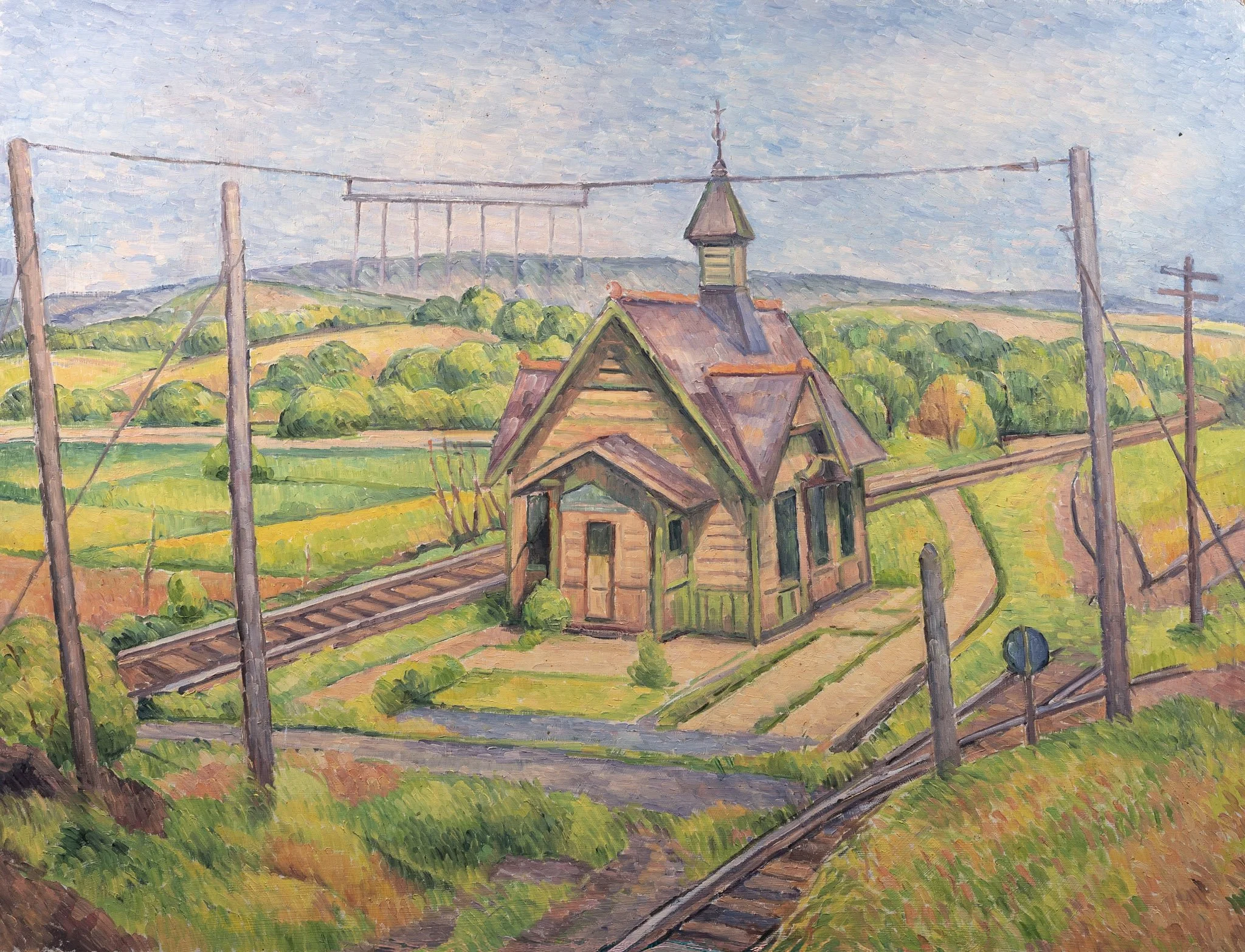 183_Landscape_Gray Court Depot Station_1956_23×30_s.jpg