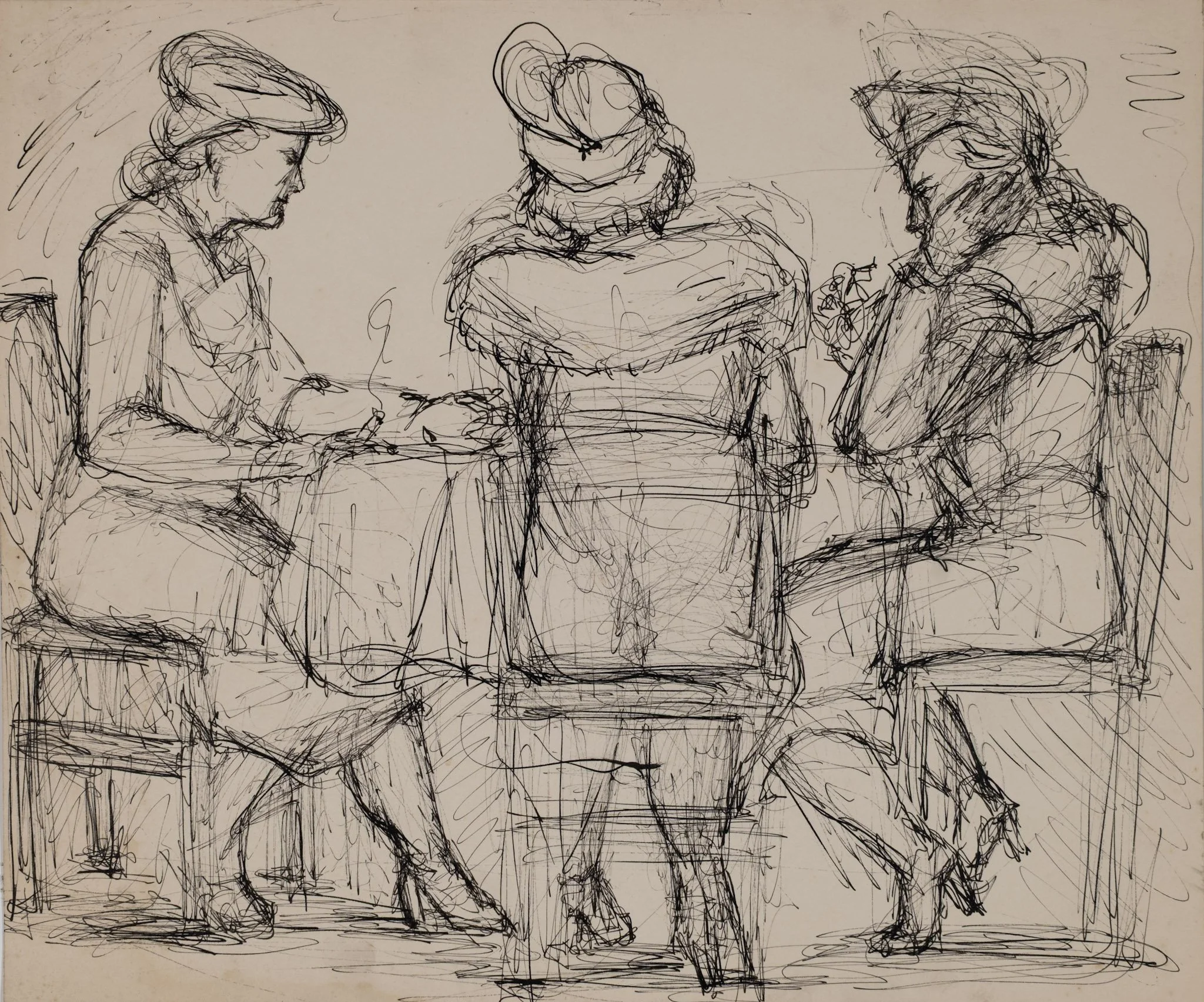 Pen & Ink_166_Figure_Triple_Seated_s.jpg