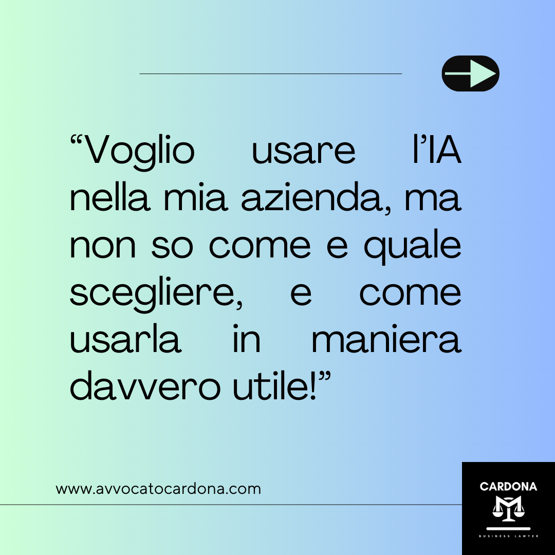 Ogni IA è diversa, ogni impresa è diversa. Per scegliere l’IA più adatta alla tua impresa, conta il metodo che usi