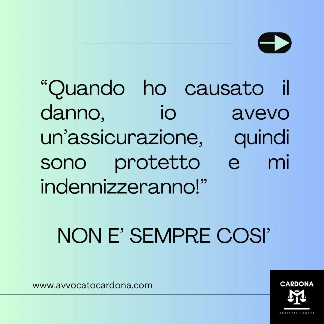 Sei sicuro di esser coperto dalla tua assicurazione?

#avvocatomarcocardona #contratti #assicurazioni #polizze #claimsmade