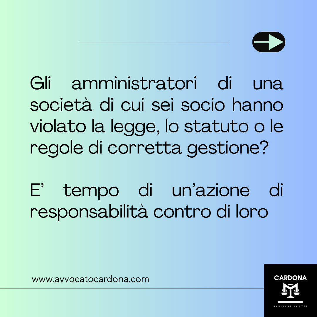 Gli amministratori della tua società hanno fatto dei danni?