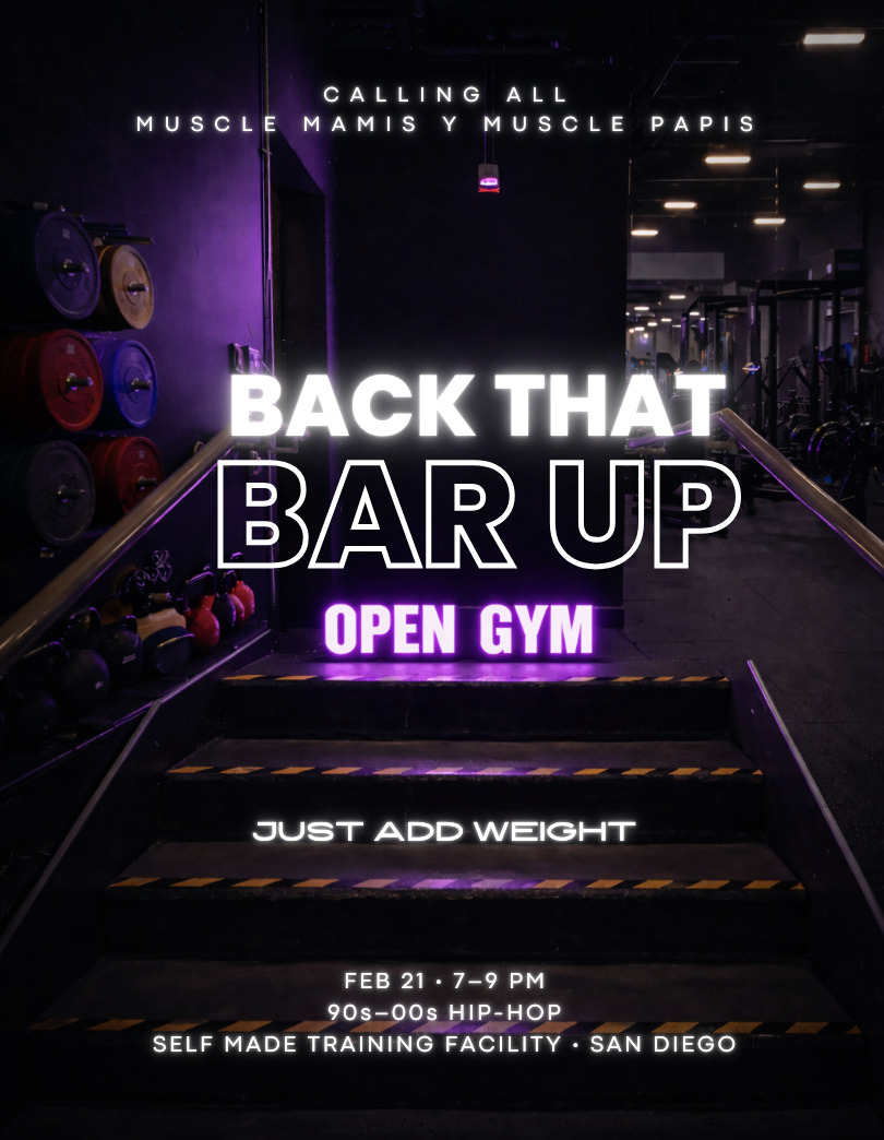 Back the Bar Up: Hip Hop Open Gym Night