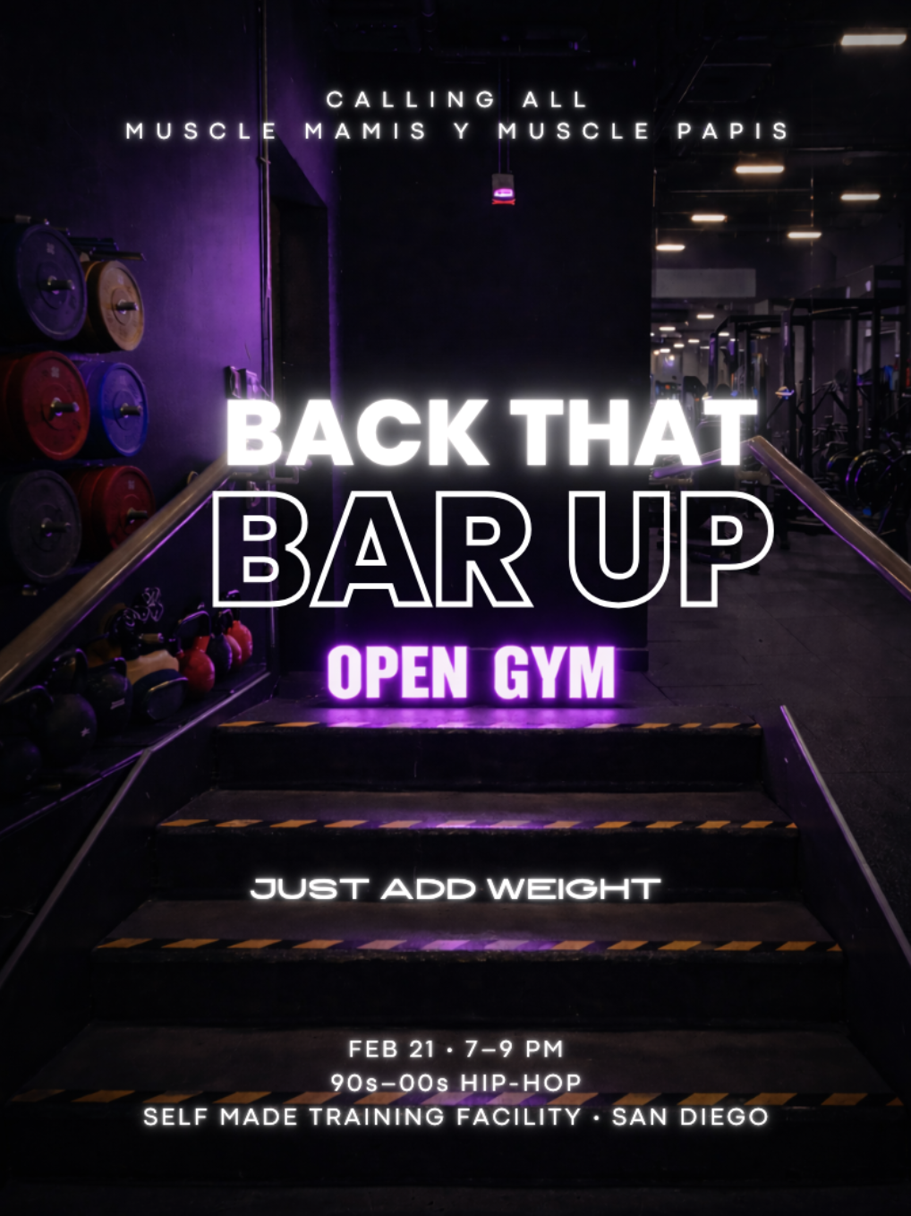 Back the Bar Up: Hip Hop Open Gym Night