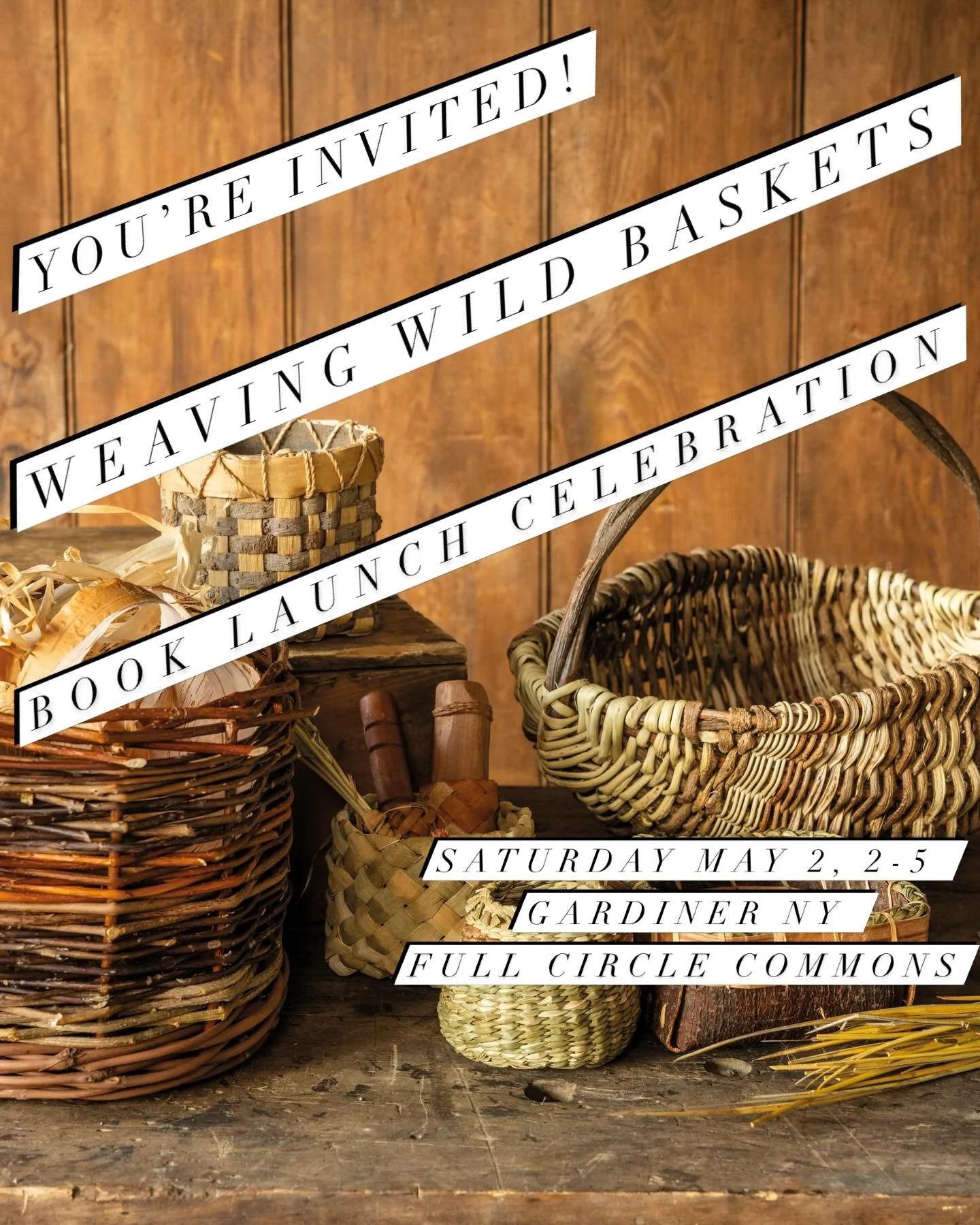 It&rsquo;s tomorrow! Come celebrate the release of my new book, Weaving Wild Baskets @fullcirclegardiner in Gardiner NY! 

There will be cordage, baskets, books and original art to purchase, many friends to make inside jokes about baskets with, and m