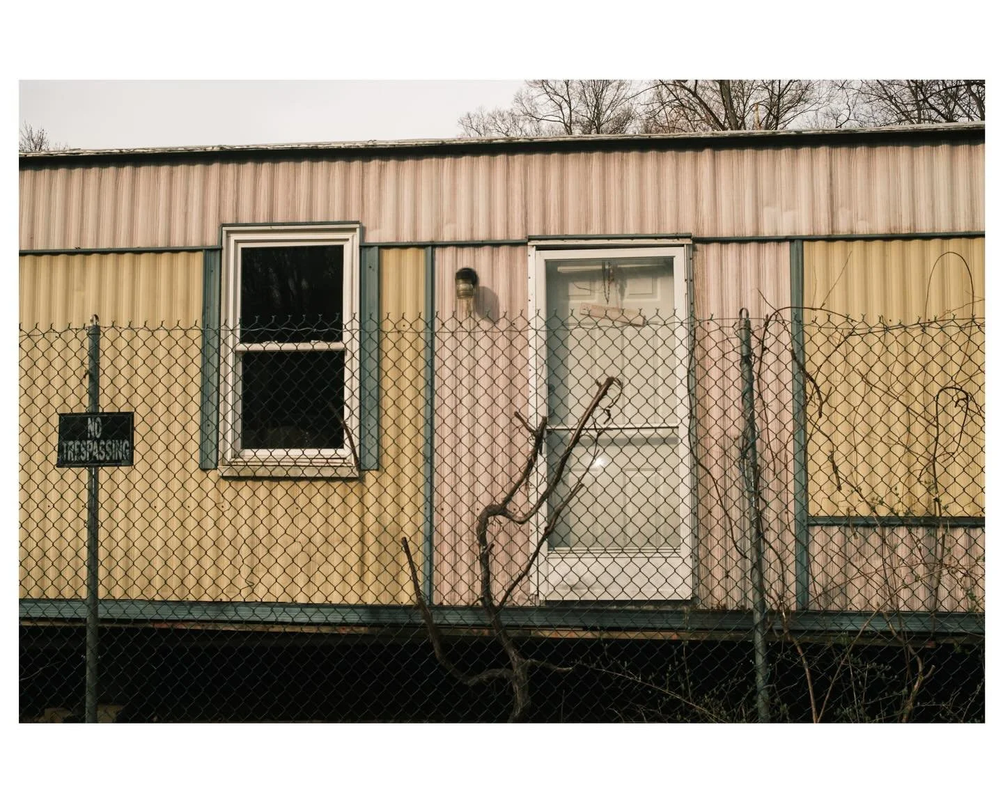 No trespassing.