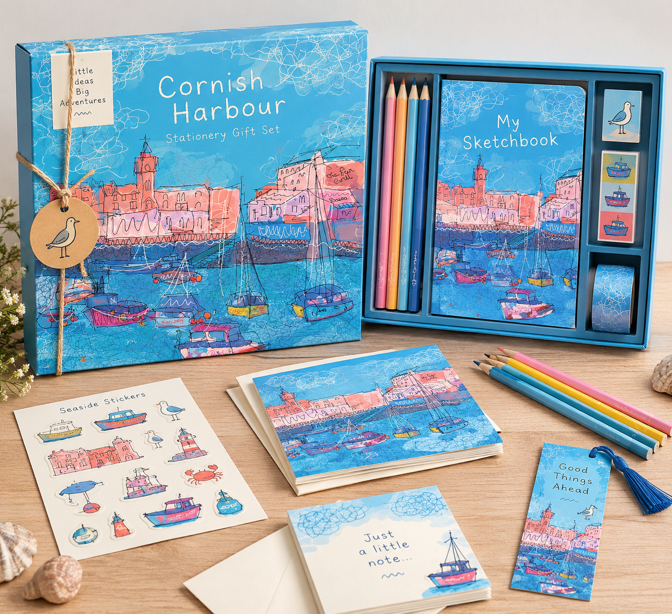Cornish Harbour Stationery Gift Set.png