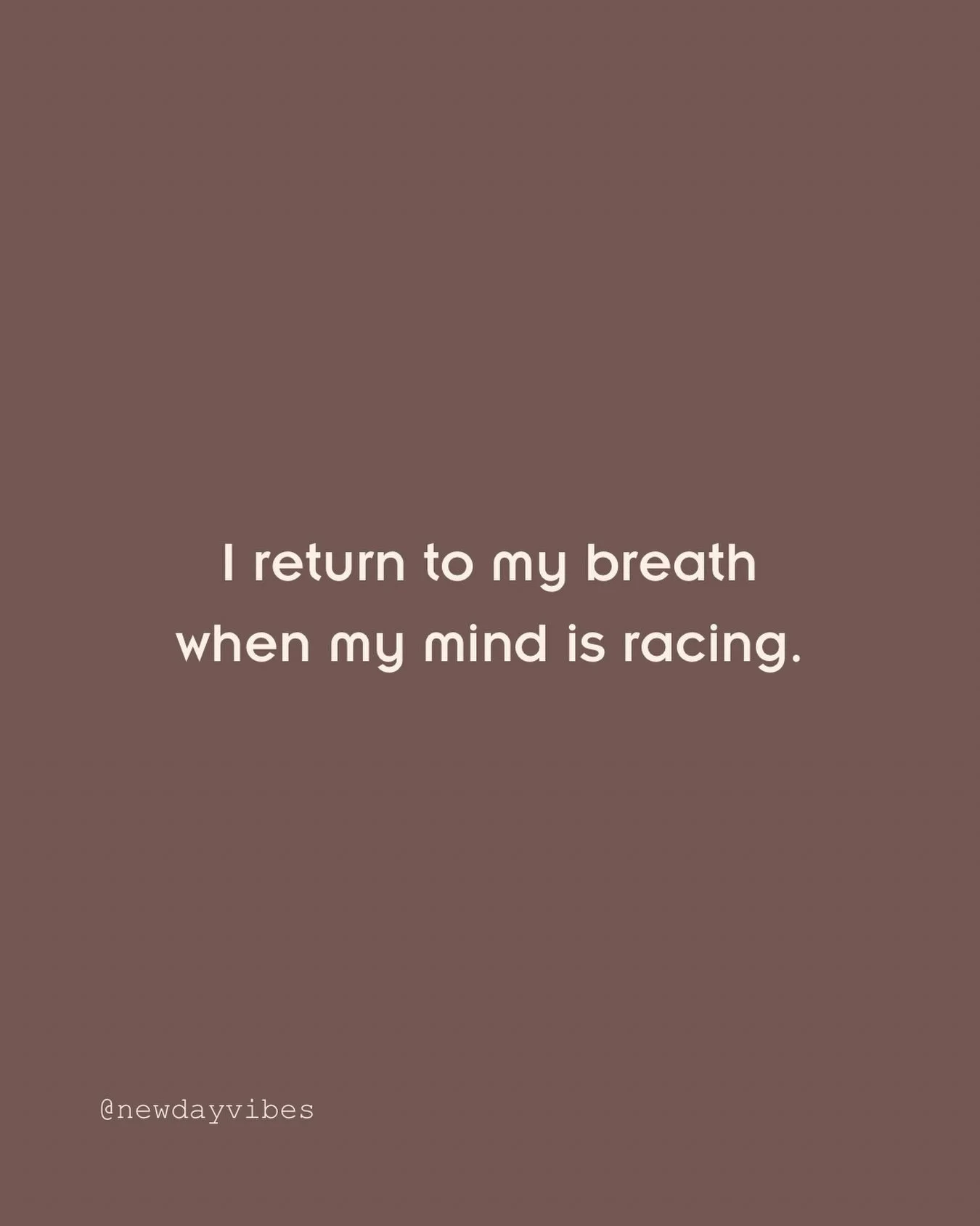 A reminder you can return to your breath at any time&hellip;

Box Breath is a structured breathing practice that can help settle a racing mind and create a felt sense of control.

Breathe in and out through the nose.

&bull; Sit comfortably or lie do