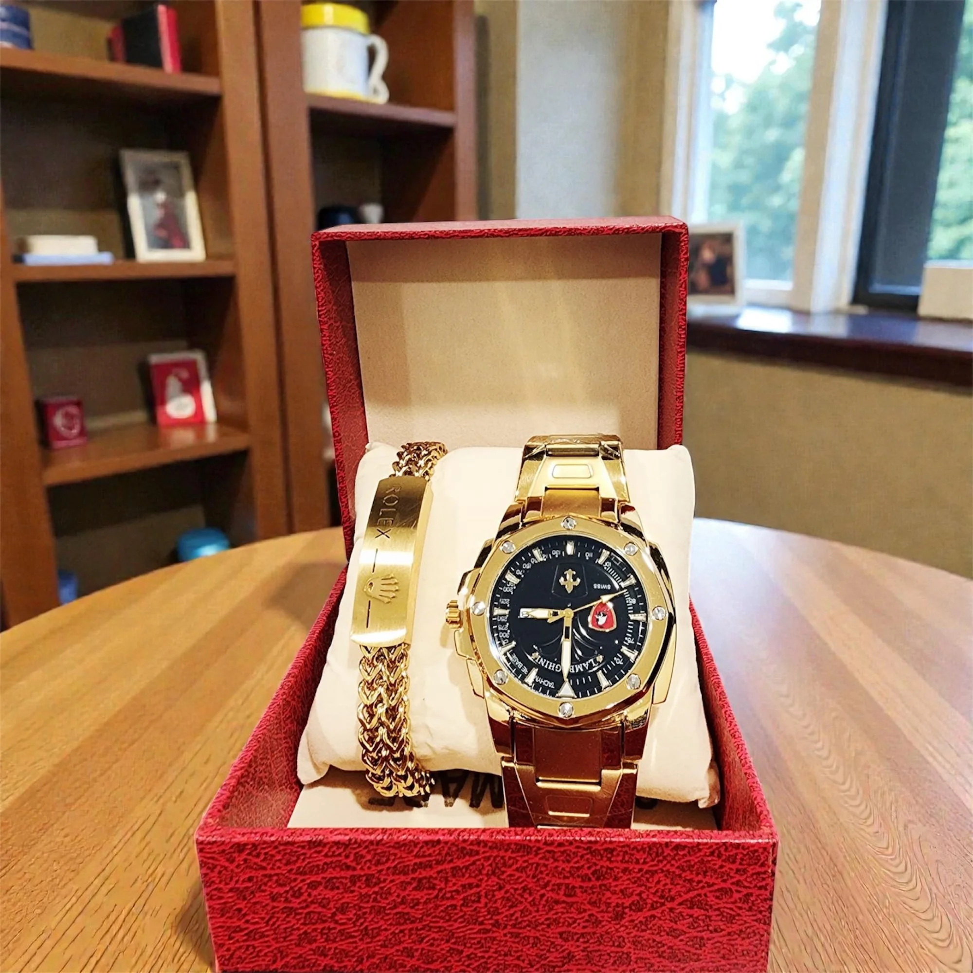 Men Rolex wristchain set