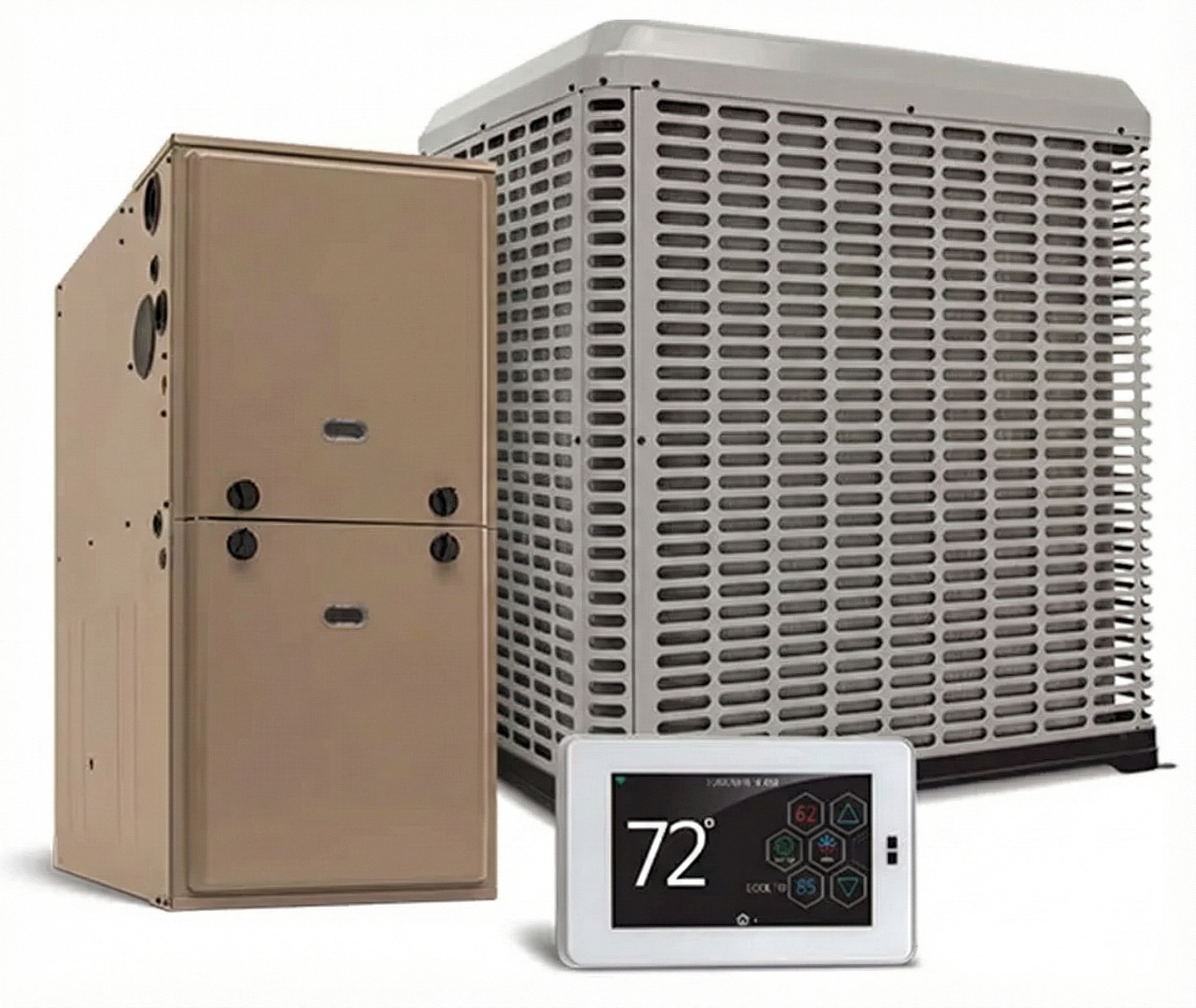 Residential split system containing A2L refrigerant