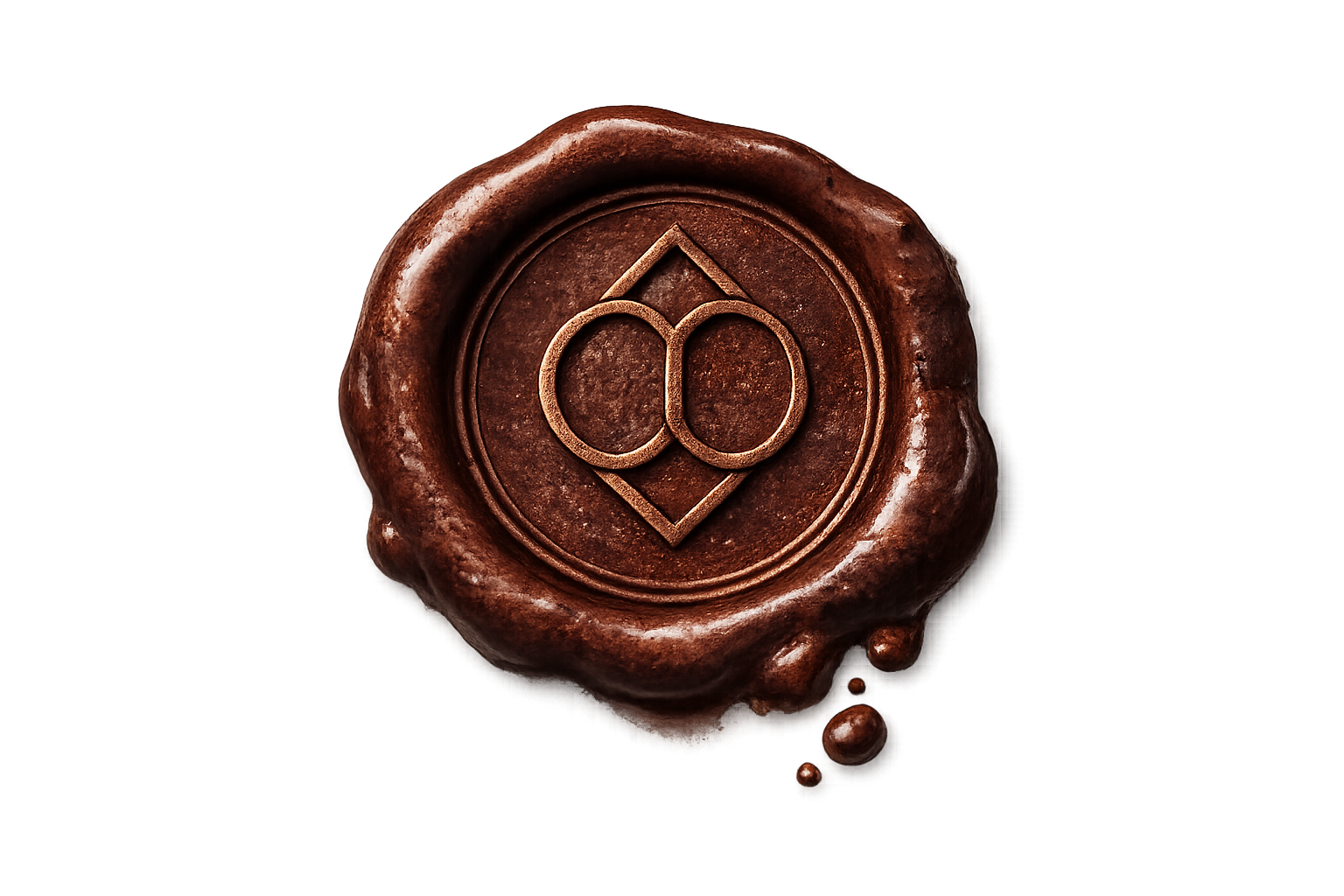 Temple wax seal symbolizing the closing blessing and completion of the Temple journey.