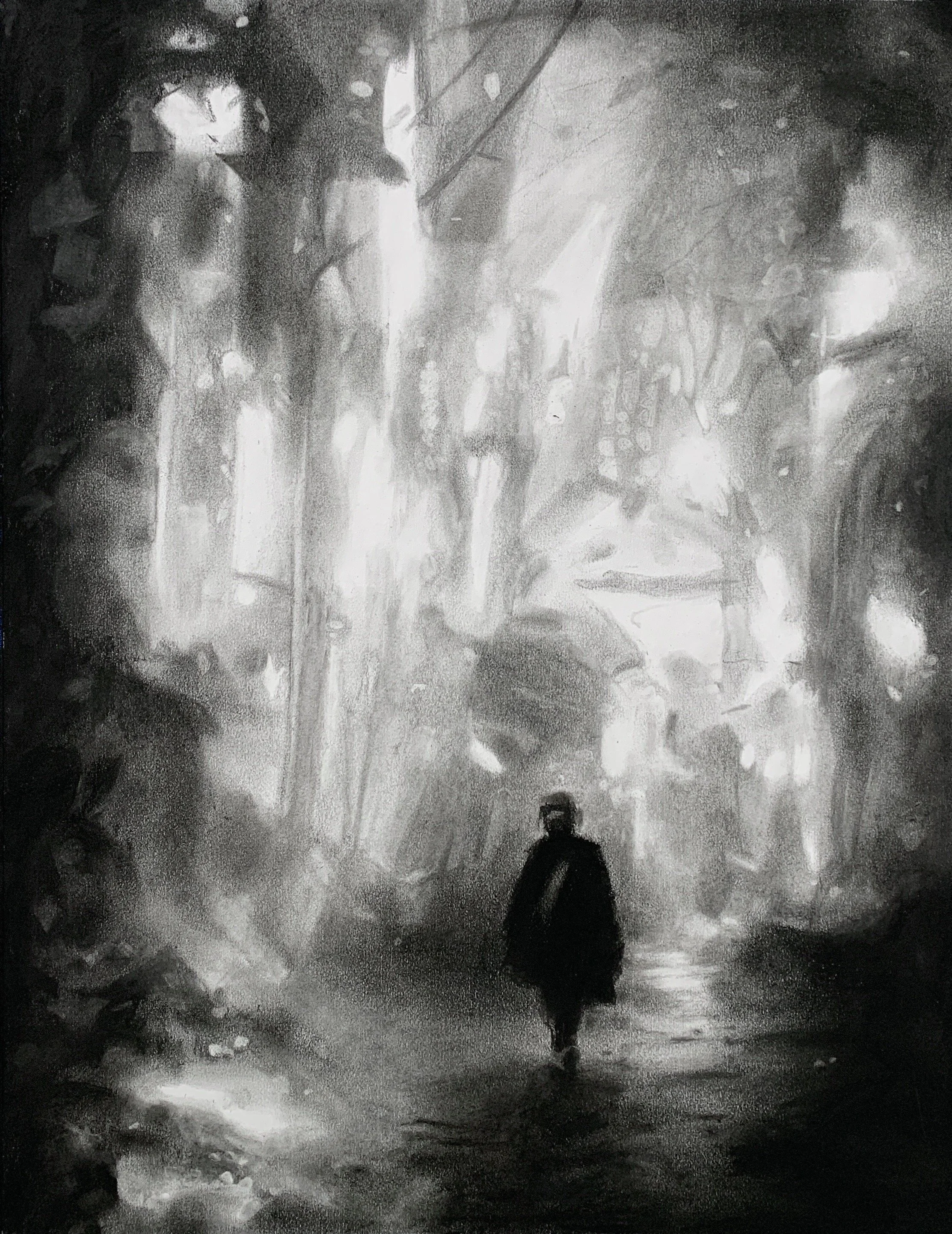 Charcoal, 24" x 18"
