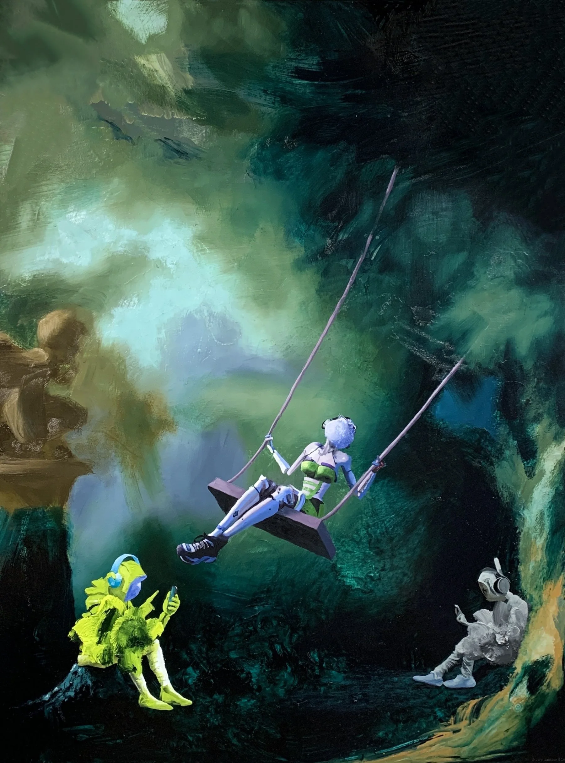 The Swing 2124, 72" x 54", oil on canvas