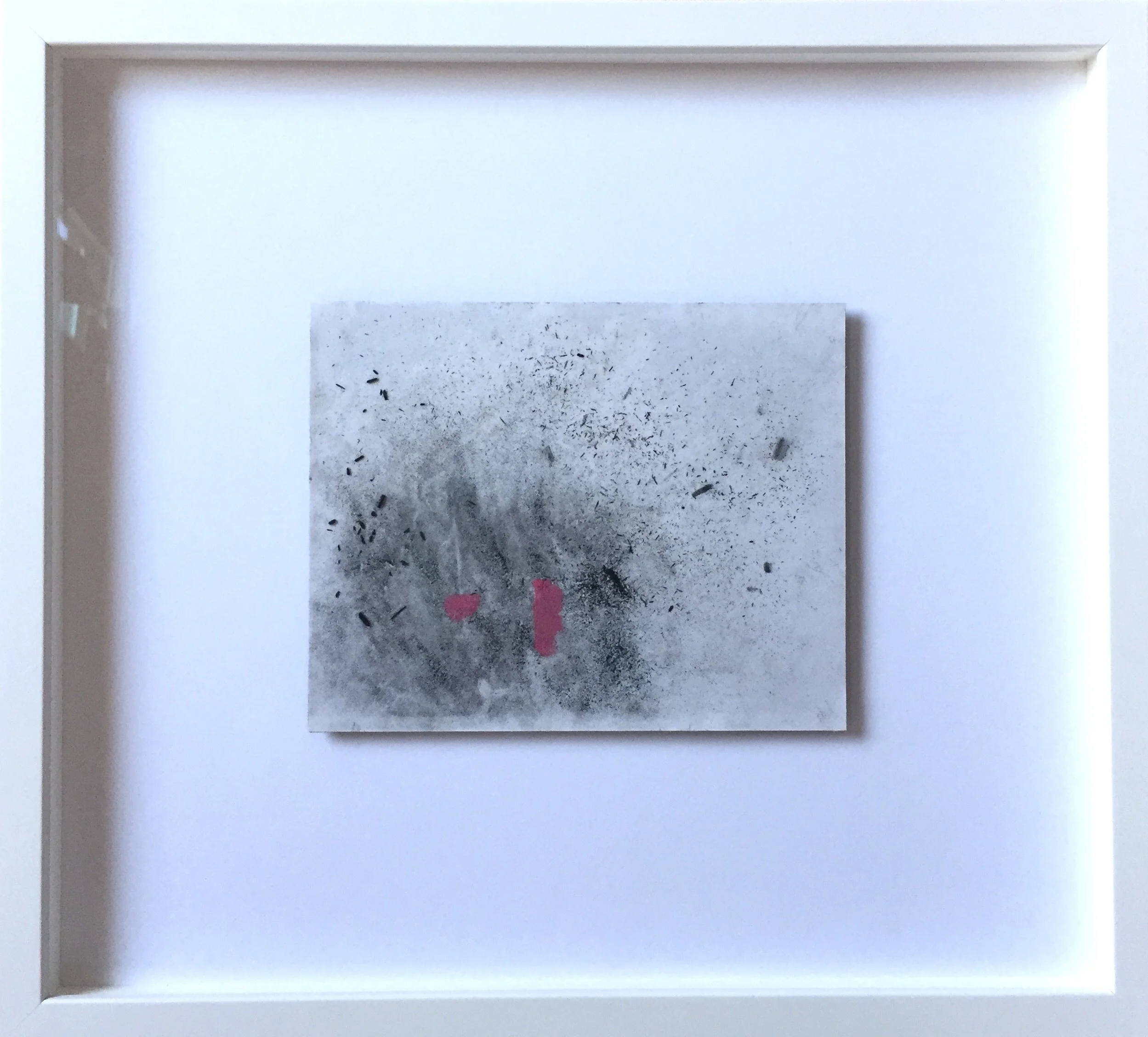 Charcoal and lipstick, 6" x 9" (Plus frame) - SOLD