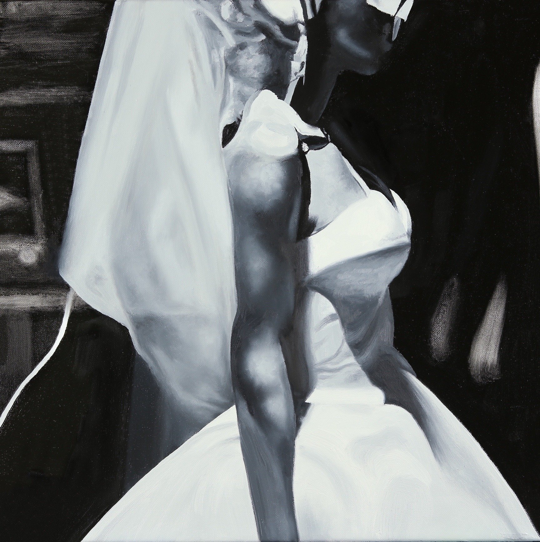 The World With Out Me - 20" x 20", oil on canvas