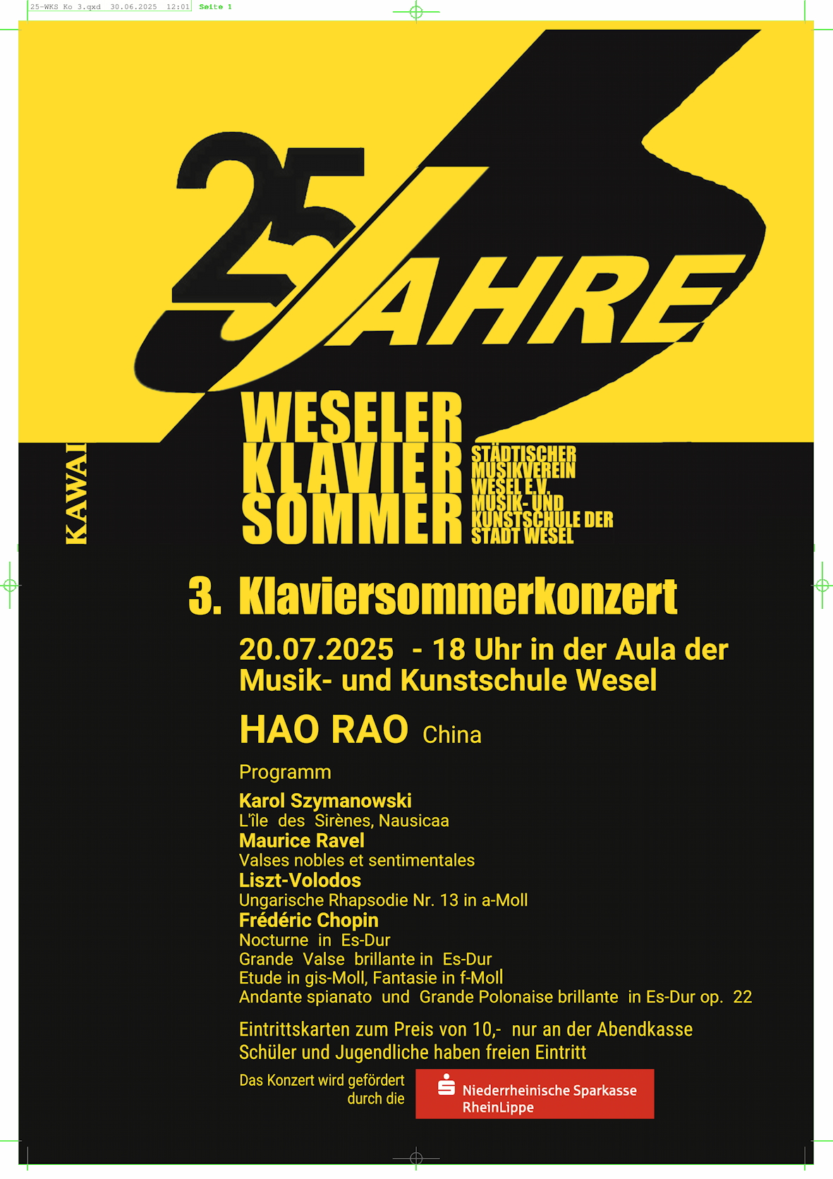 Recital · Weseler Klavier Sommer