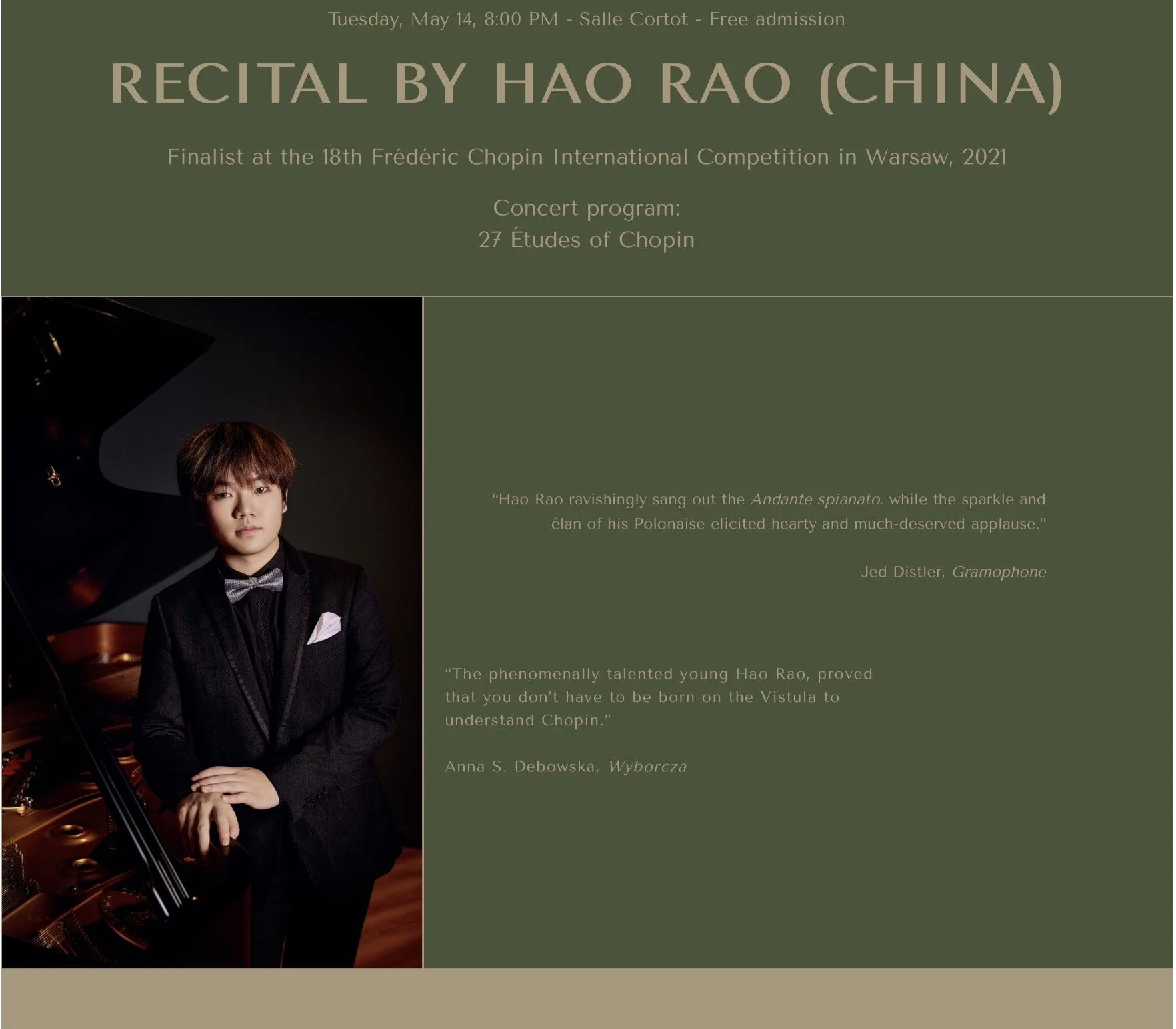 Recital · Salle Cortot 