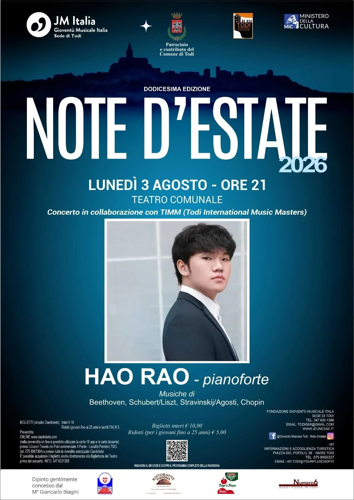NOTE D’ESTATE Todi · Solo Recital