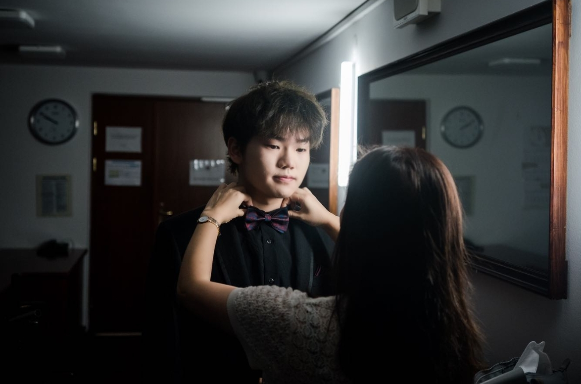 Hao Rao at Chopin Competition 2021 backstage