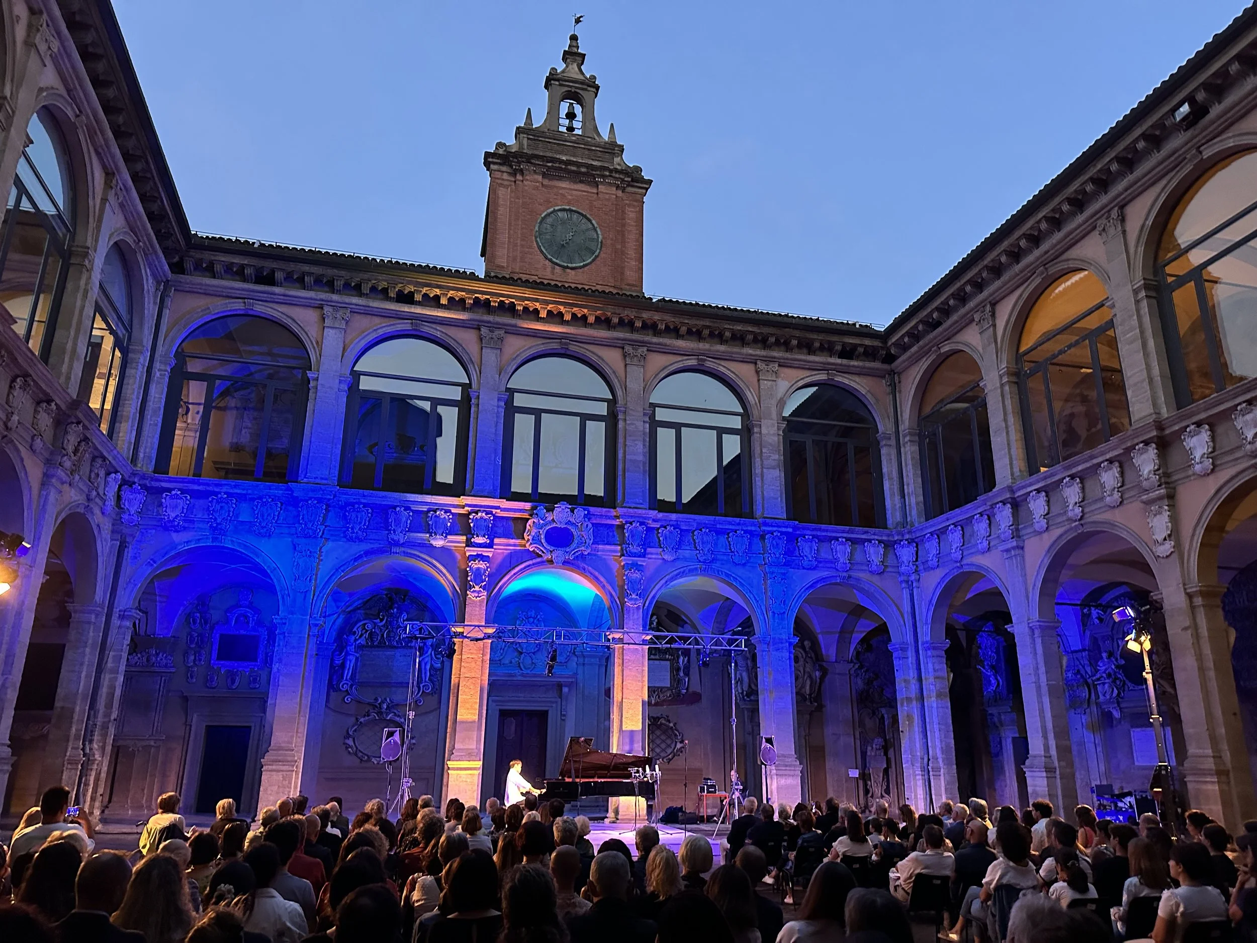 Hao Rao performing piano solo recital in Bologna Italy.
