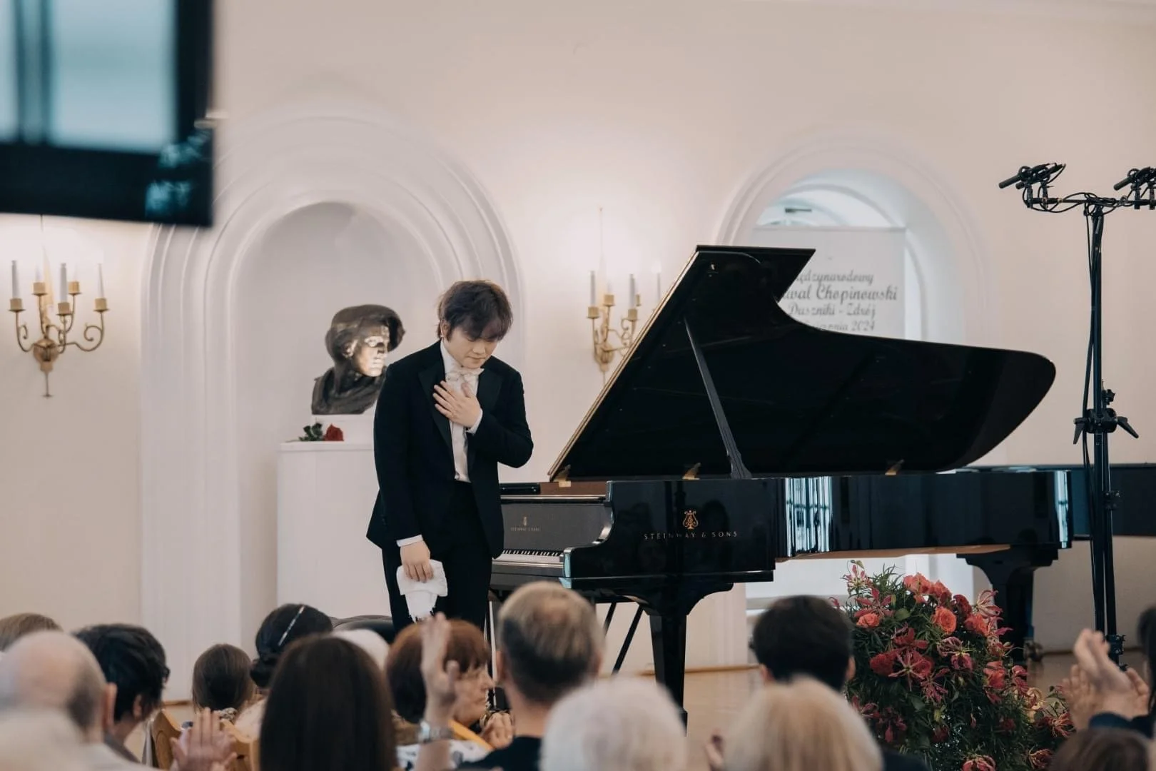 Hao Rao performing solo recital at the Duszniki Chopin Festival, Poland