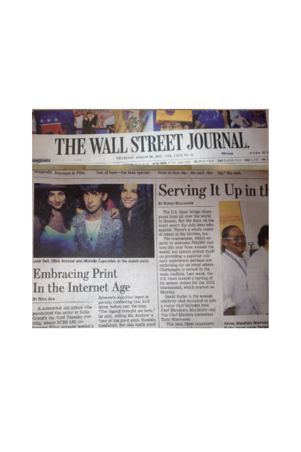 made a zine, threw a party, got featured in the print edition of the wall street journal