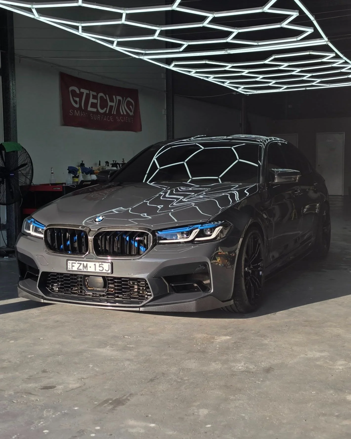 BMW M5 Competition in for our 9 Year GTECHNIQ Ceramic Coating, Rim Coating and Front End Paint Protection Film.

Harford Auto Studio.
Paint Protection - Ceramic Coating - Detailing See less