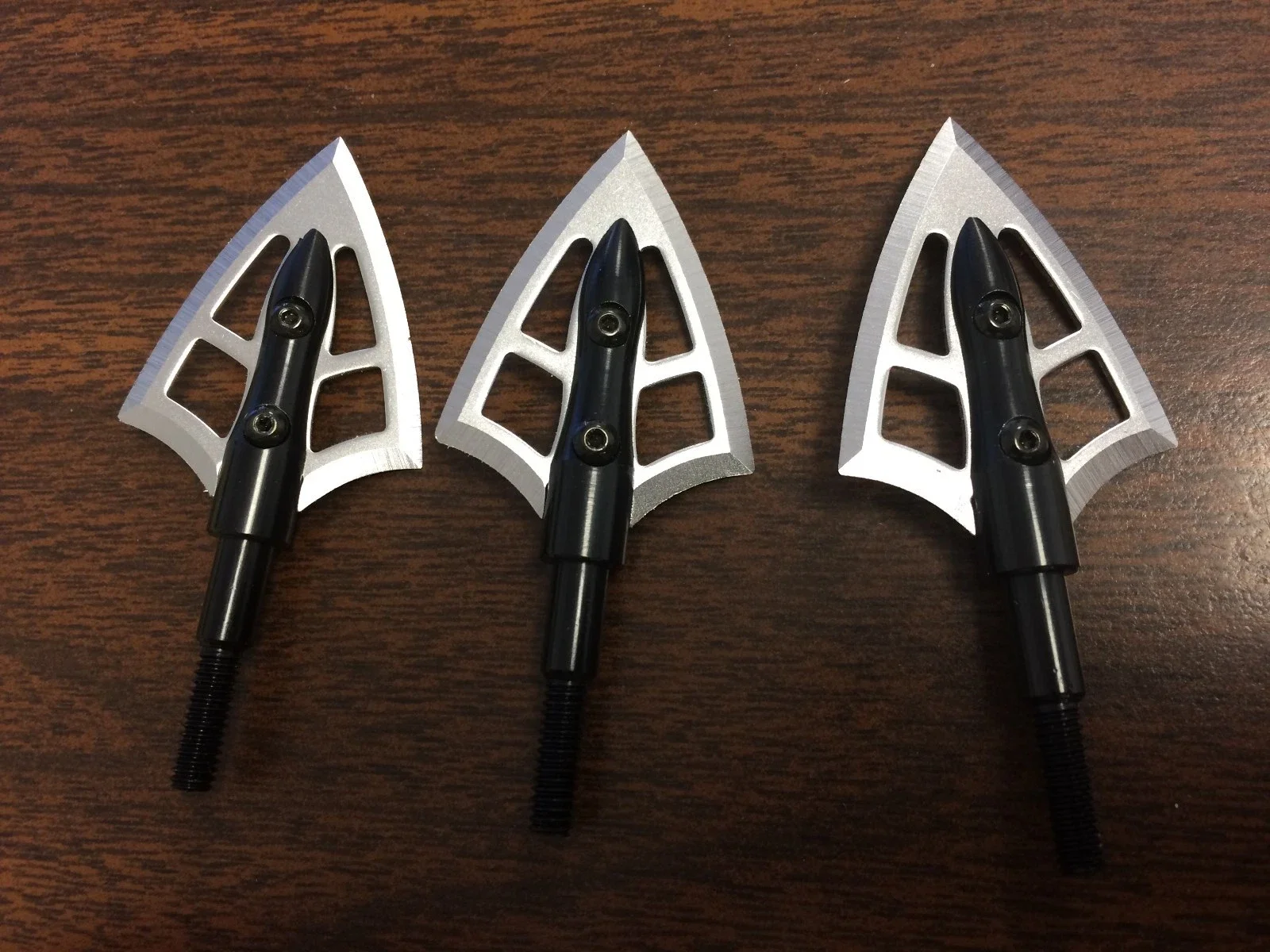 3) Tough Broadheads 100 grain 1 1/8 cut .