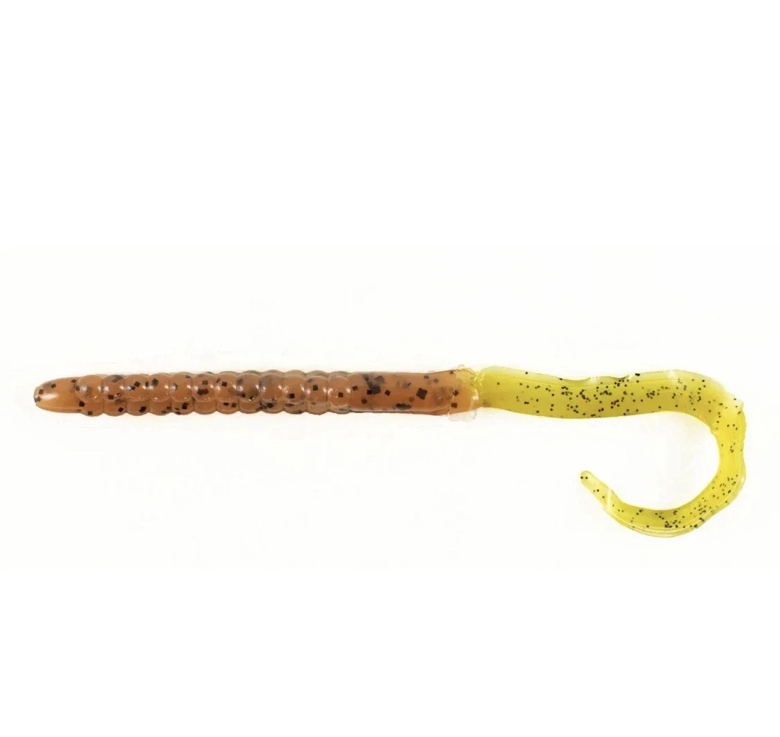 ZOOM U-TALE 100 PACK BULK 6.75" 001-015 PUMPKIN CHARTREUSE (2).webp