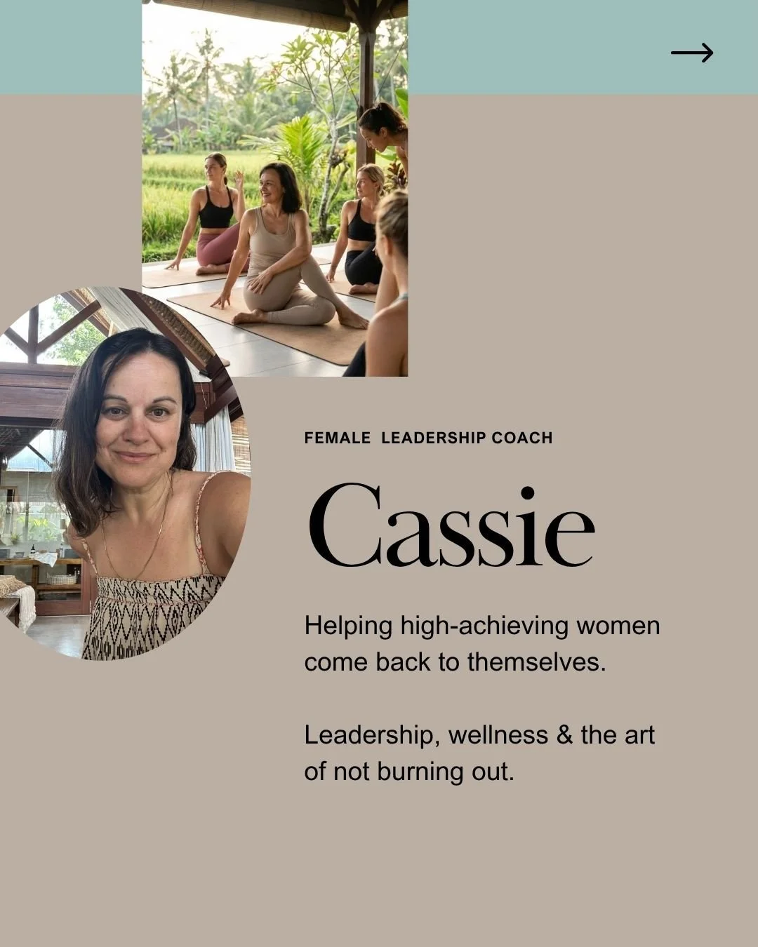Hi, I&rsquo;m Cassie ⁠
⁠
I used to believe burnout was just the price of ambition. Spoiler: it's not.⁠
⁠
After decades in the corporate world &mdash; building a career, raising a family, and chasing the next level, I hit a wall. Not a metaphorical on