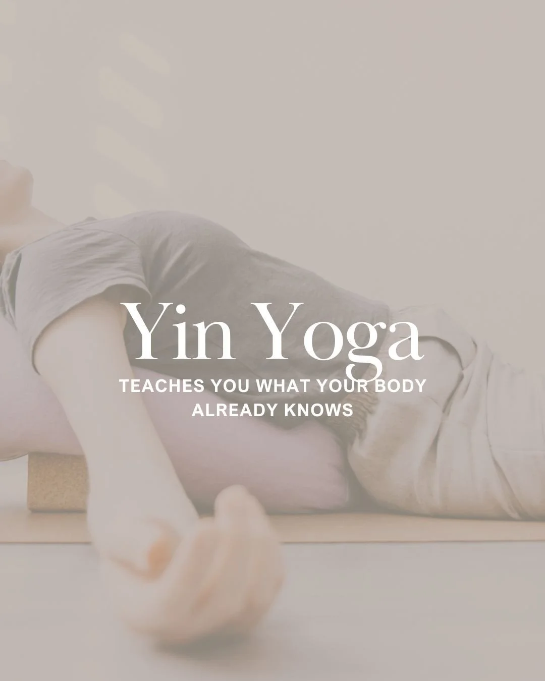 If you've spent years in the corporate world, you've been trained to push through discomfort.⁠
⁠
Tired? Push through it. Get to the weekend.⁠
⁠
That's what I did for decades. Until my body forced me to stop.⁠
⁠
When I discovered yin yoga, it was a sl