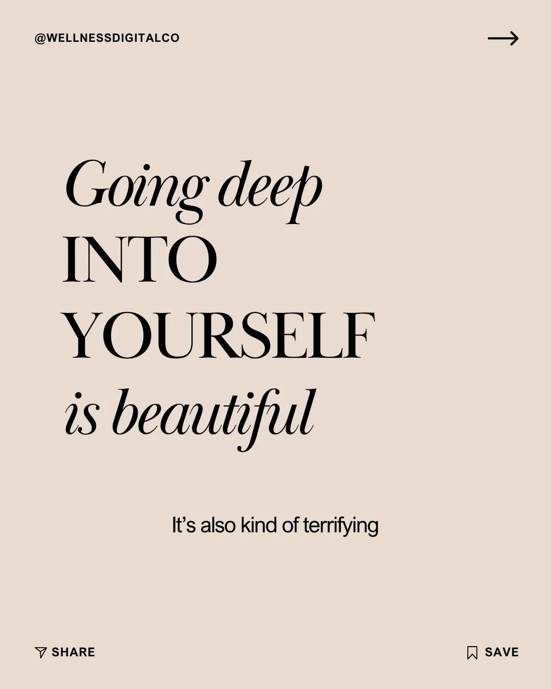 Going deep into yourself is beautiful. It's also kind of terrifying.⁠
⁠
There's a season a lot of women hit in their 40s or 50s. Something shifts. The kids need you less. Your body is changing in ways nobody warned you about. And the version of you t