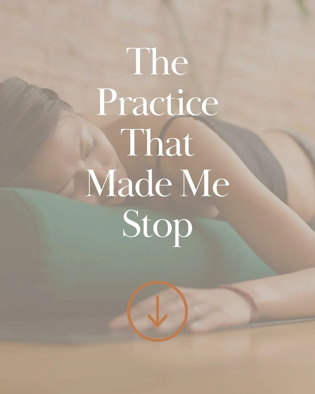 The Practice That Made Me Stop ⁠
⁠
Yin yoga has been something that I've accidentally fallen into. When I first tried, I hated it. It's a practice that asks you to surrender and asks you to pause. To hold a pose for three to five minutes, but its dee
