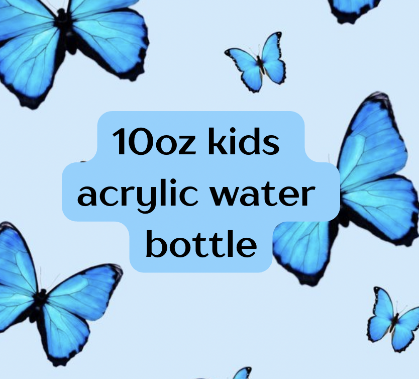 10oz kids acrylic water bottle