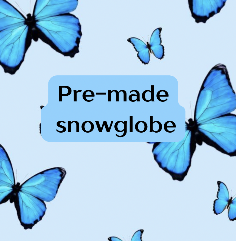 Pre made snowglobe
