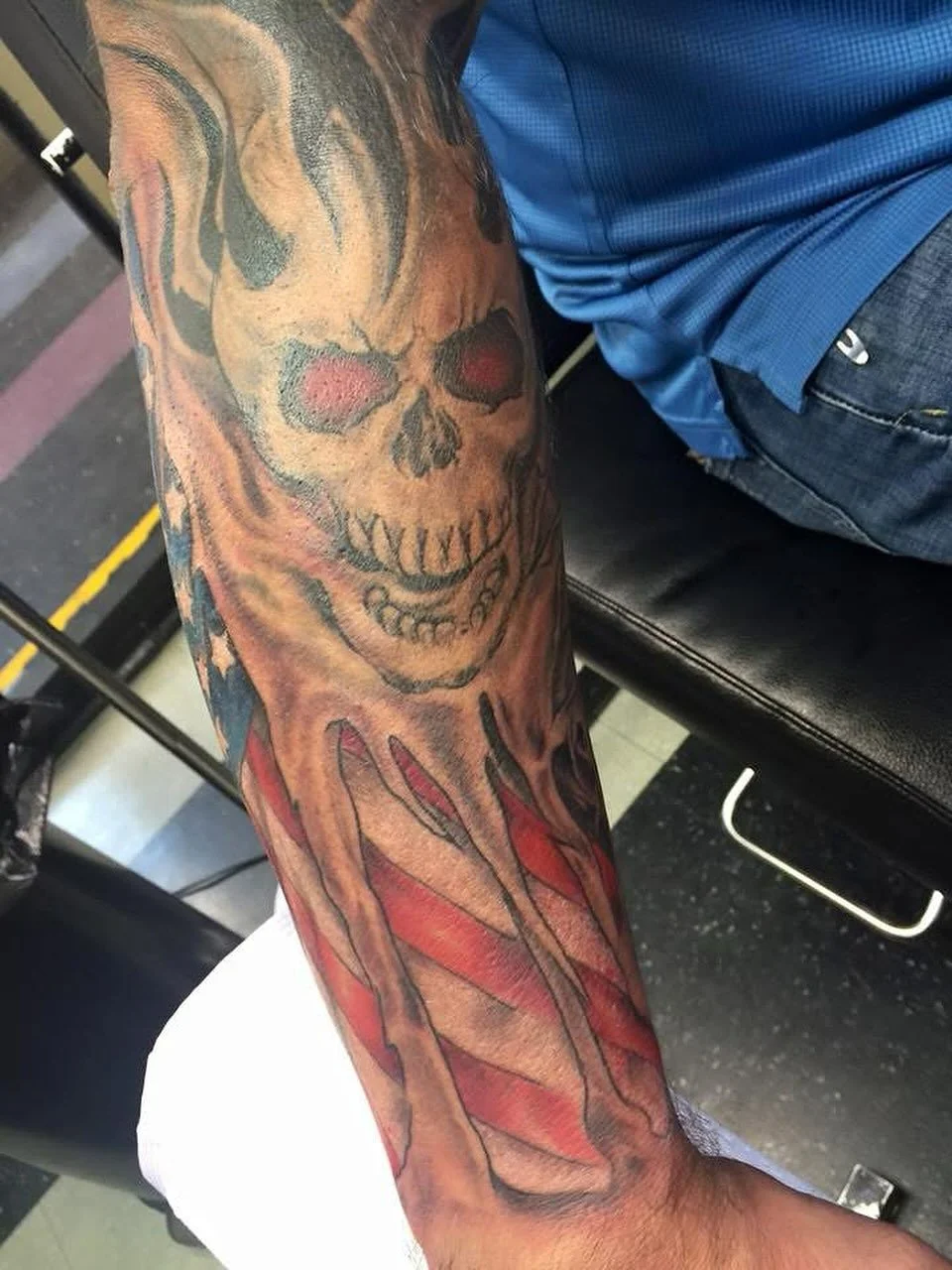 10 years ago in FtWorth,Texas Randy Adam's Tattoo Studio