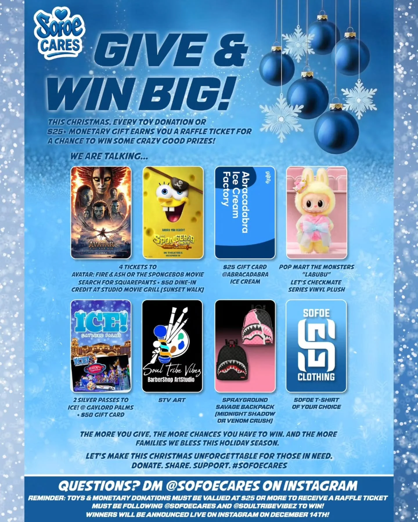 CENTRAL FLORIDA WE NEED YOU!

This year, too many families right here in Polk, Osceola &amp; Orange County are struggling&hellip; So SOFOE Cares is stepping in to bless as many children as possible this Christmas. 

To help make the magic happen, we&