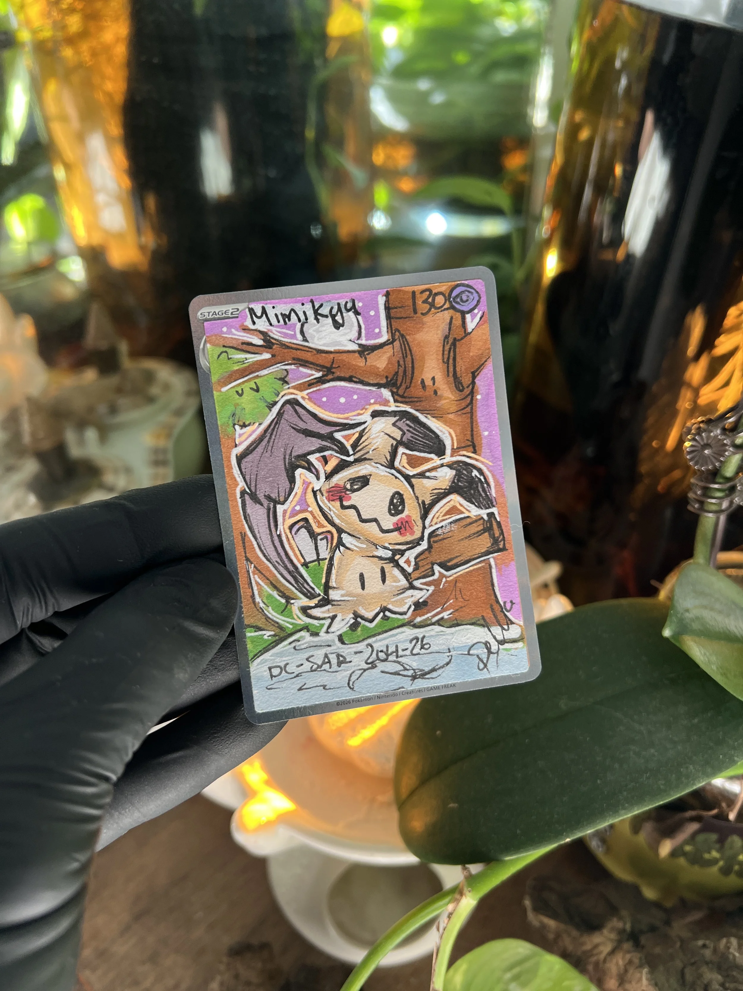 Mimikyu Rare Pokemon card art
