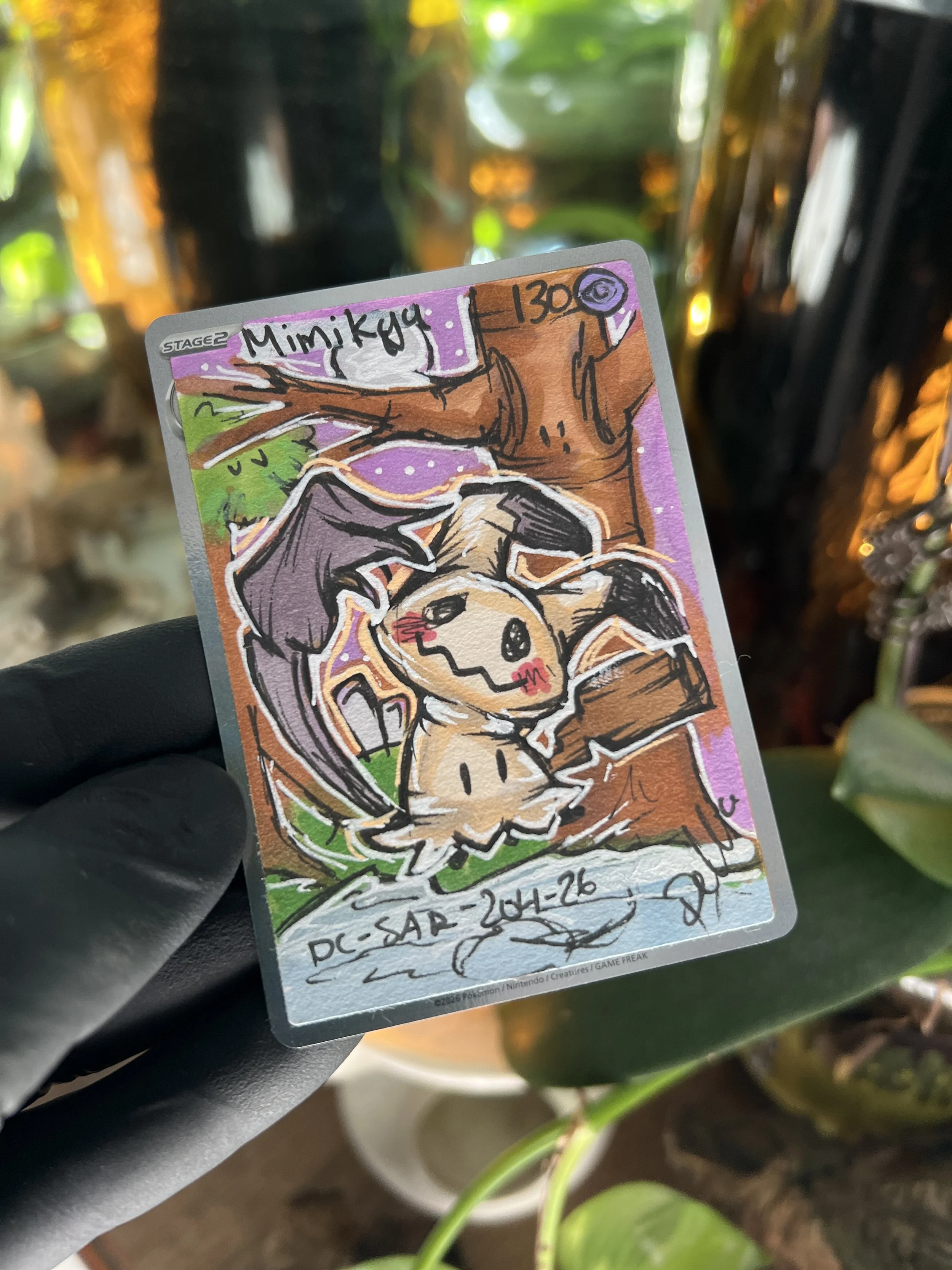 Mimikyu Rare Pokemon card art