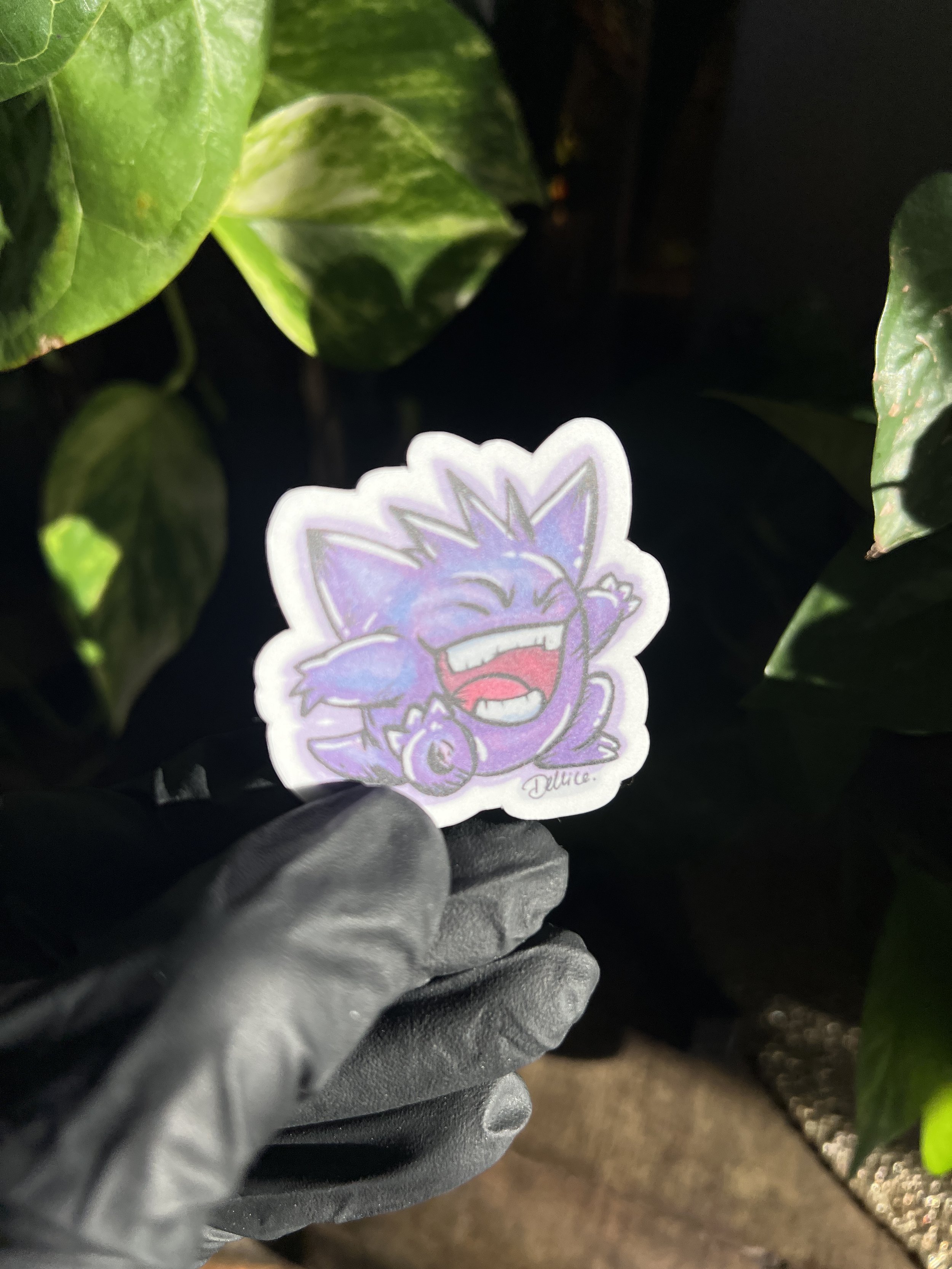Happy Gengar Premium Vinyl Sticker